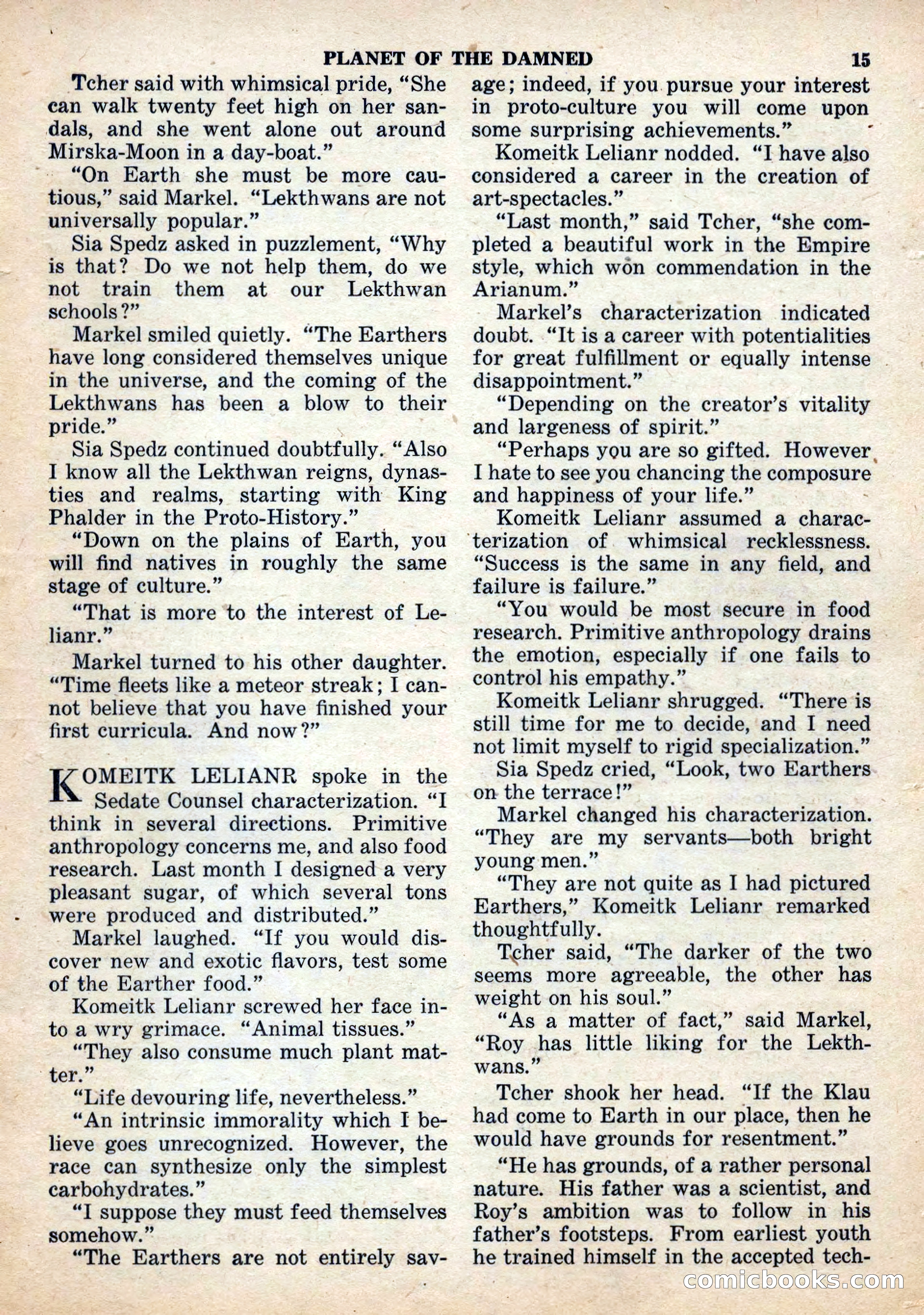 Space Stories, December 1952 — page 15 of 132