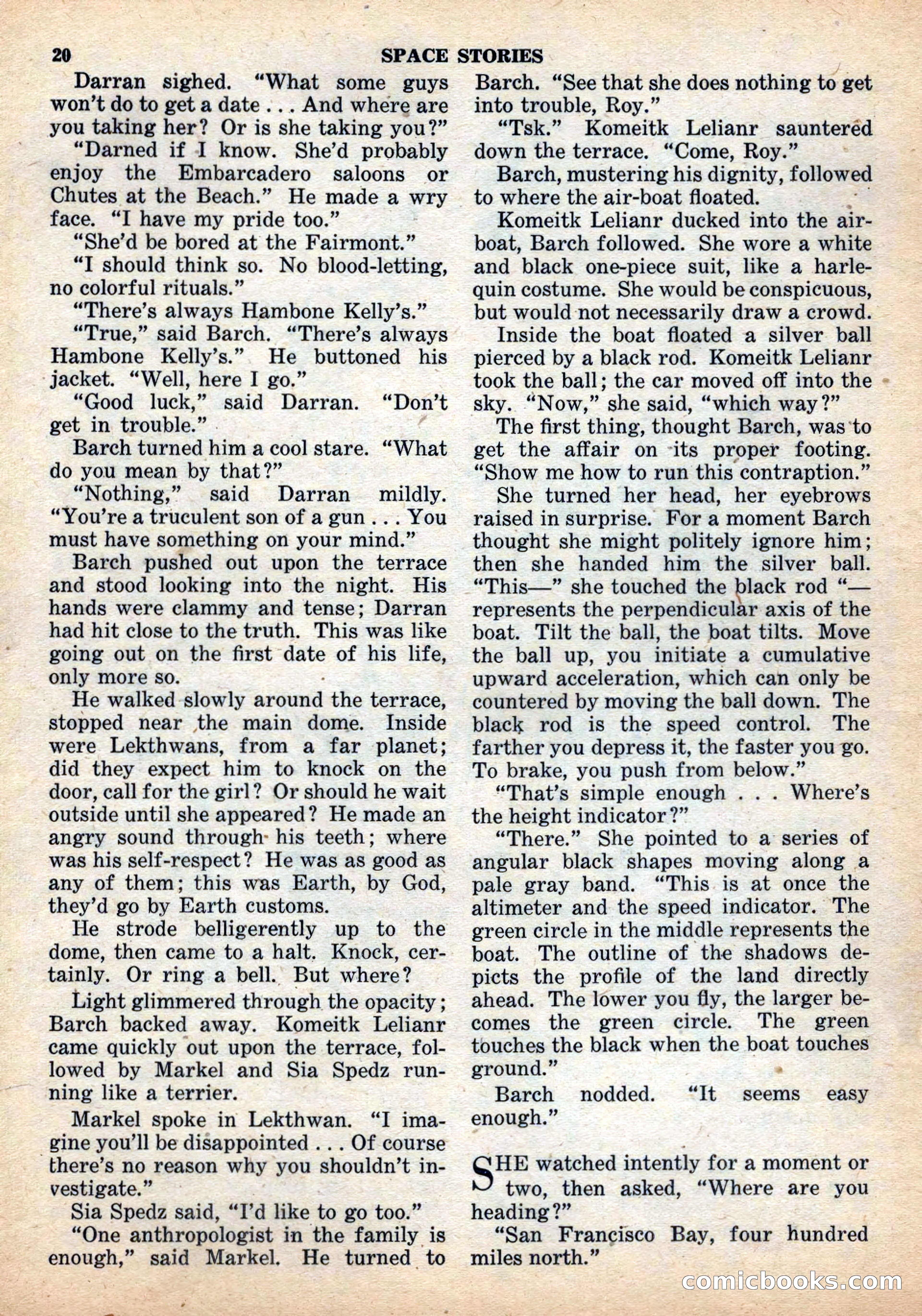 Space Stories, December 1952 — page 20 of 132