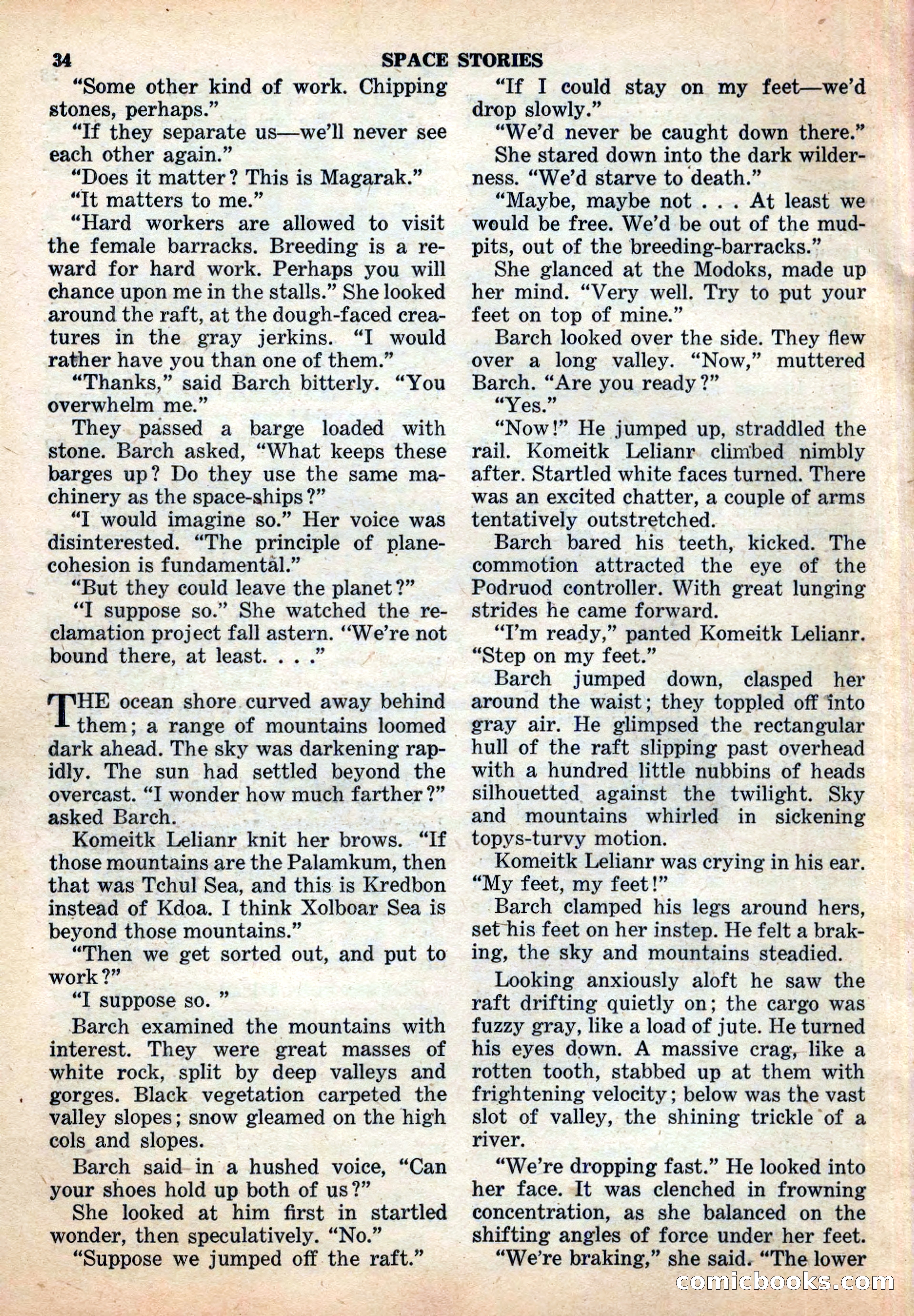 Space Stories, December 1952 — page 34 of 132