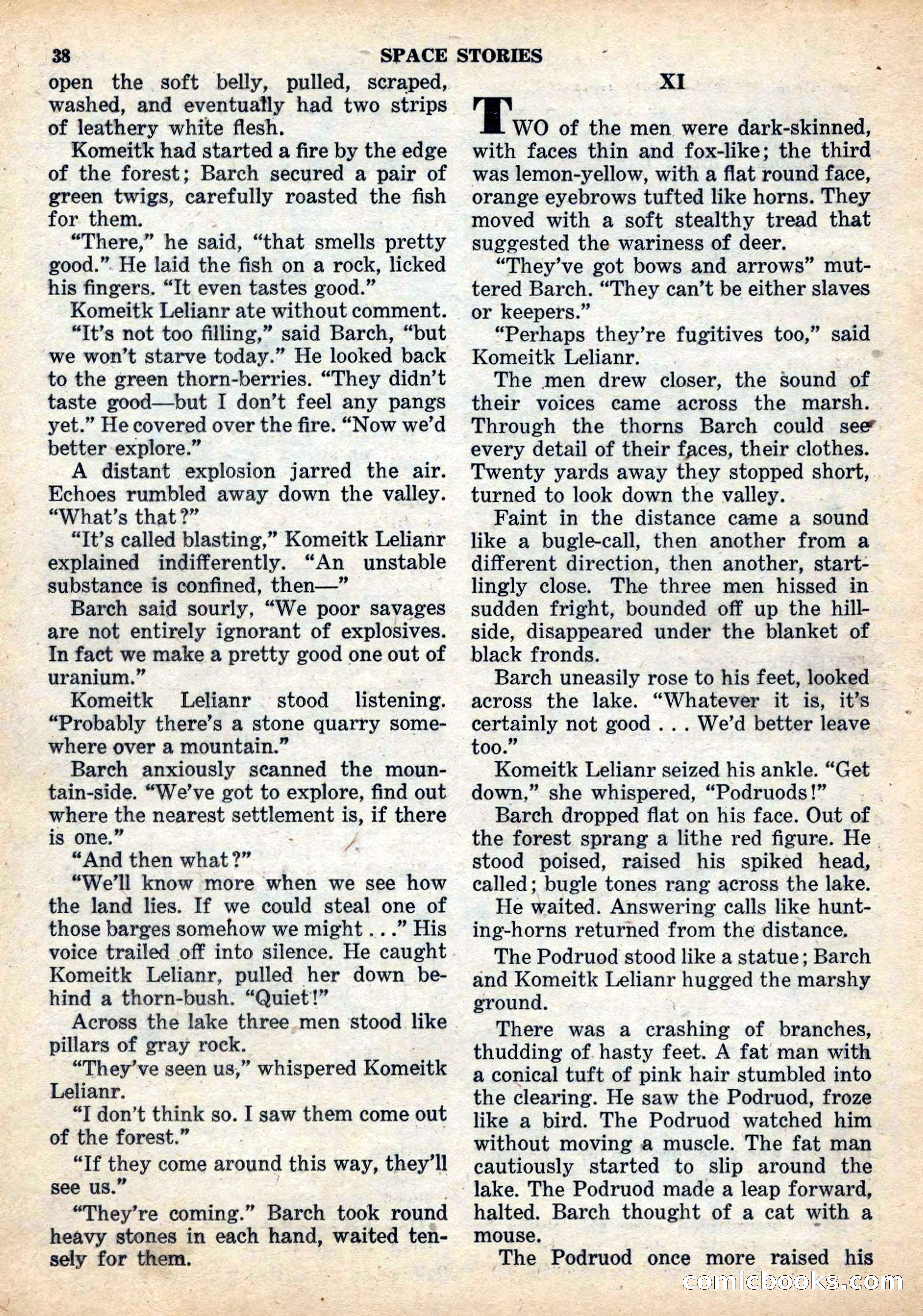 Space Stories, December 1952 — page 38 of 132