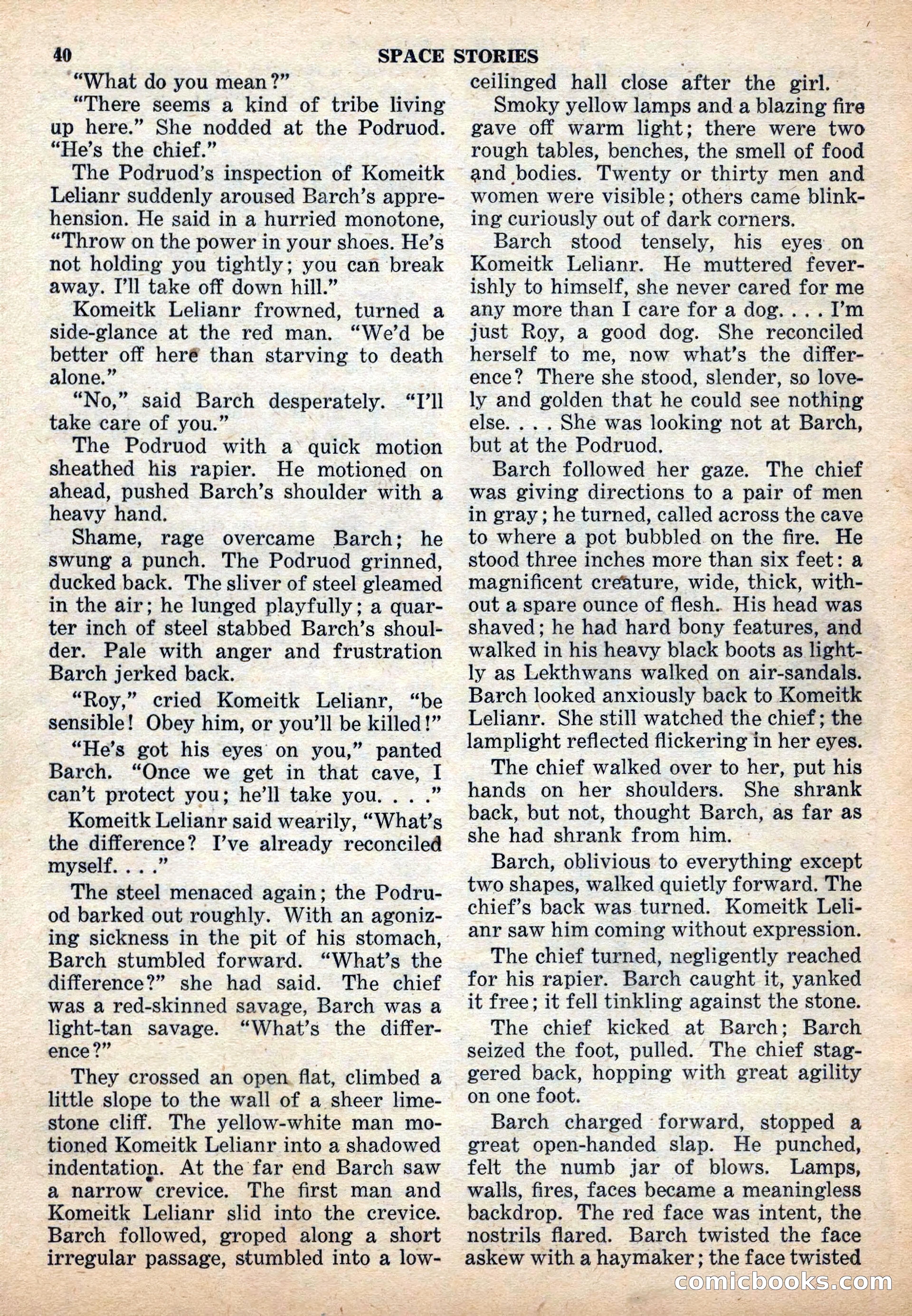 Space Stories, December 1952 — page 40 of 132
