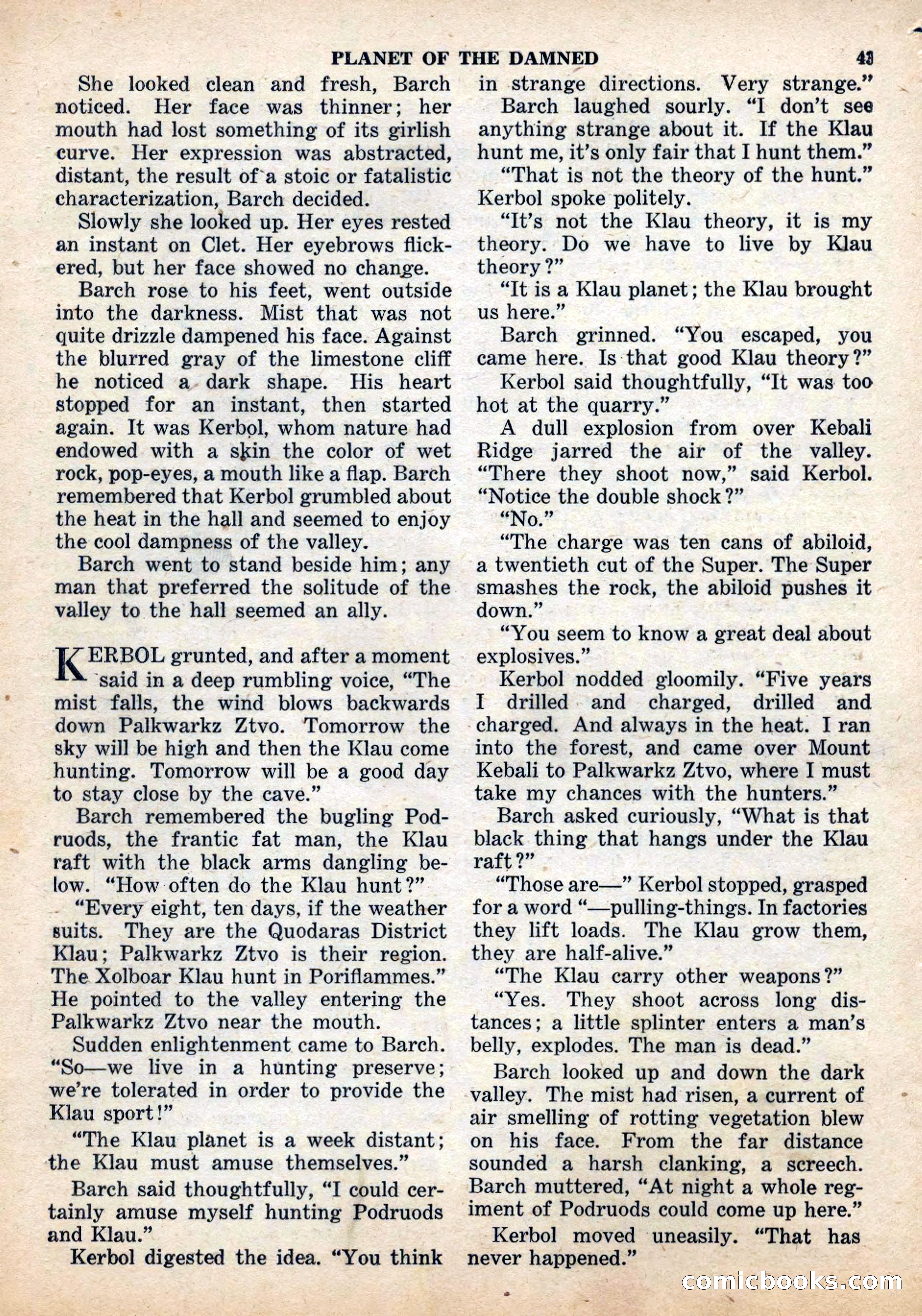 Space Stories, December 1952 — page 43 of 132