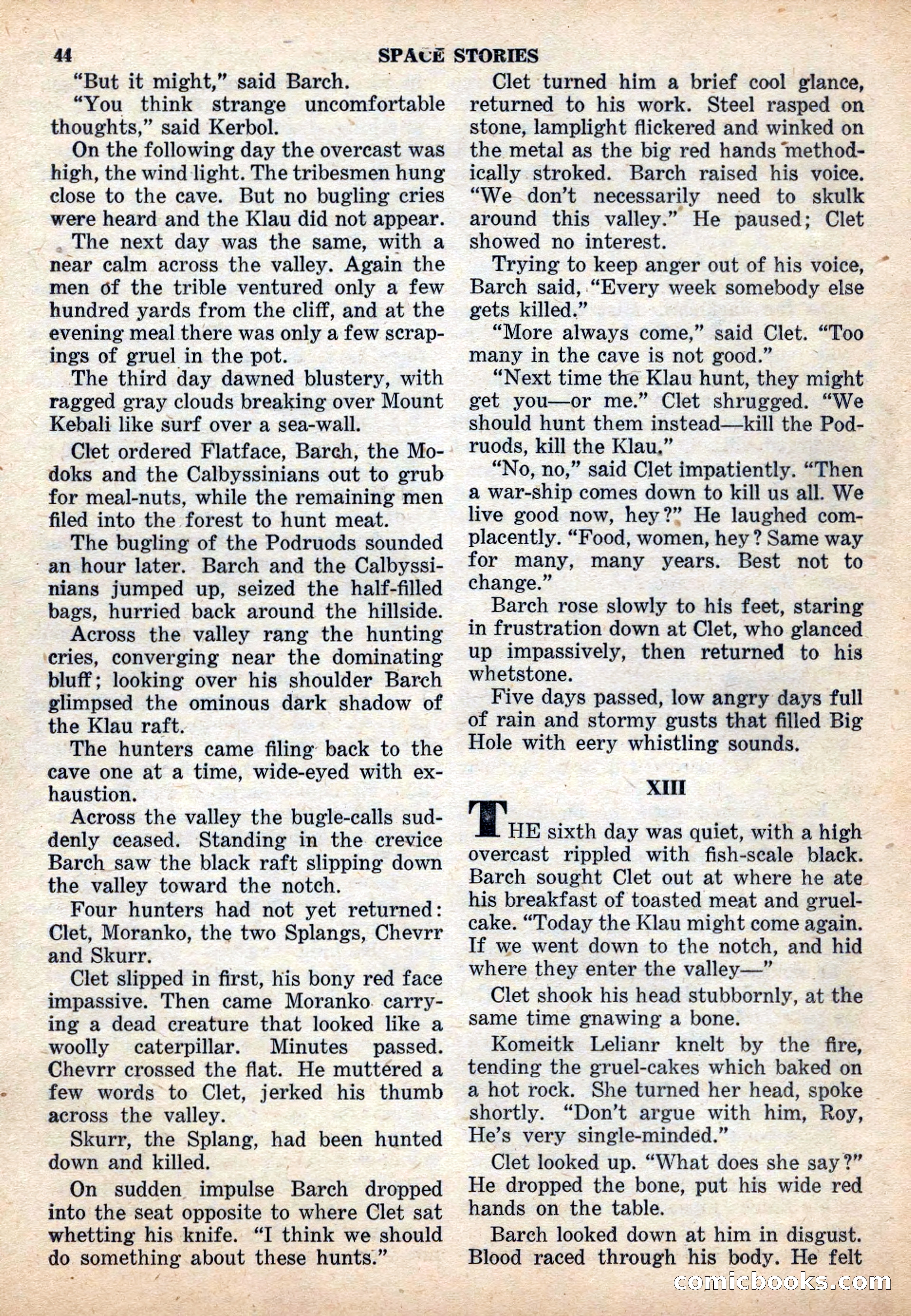 Space Stories, December 1952 — page 44 of 132