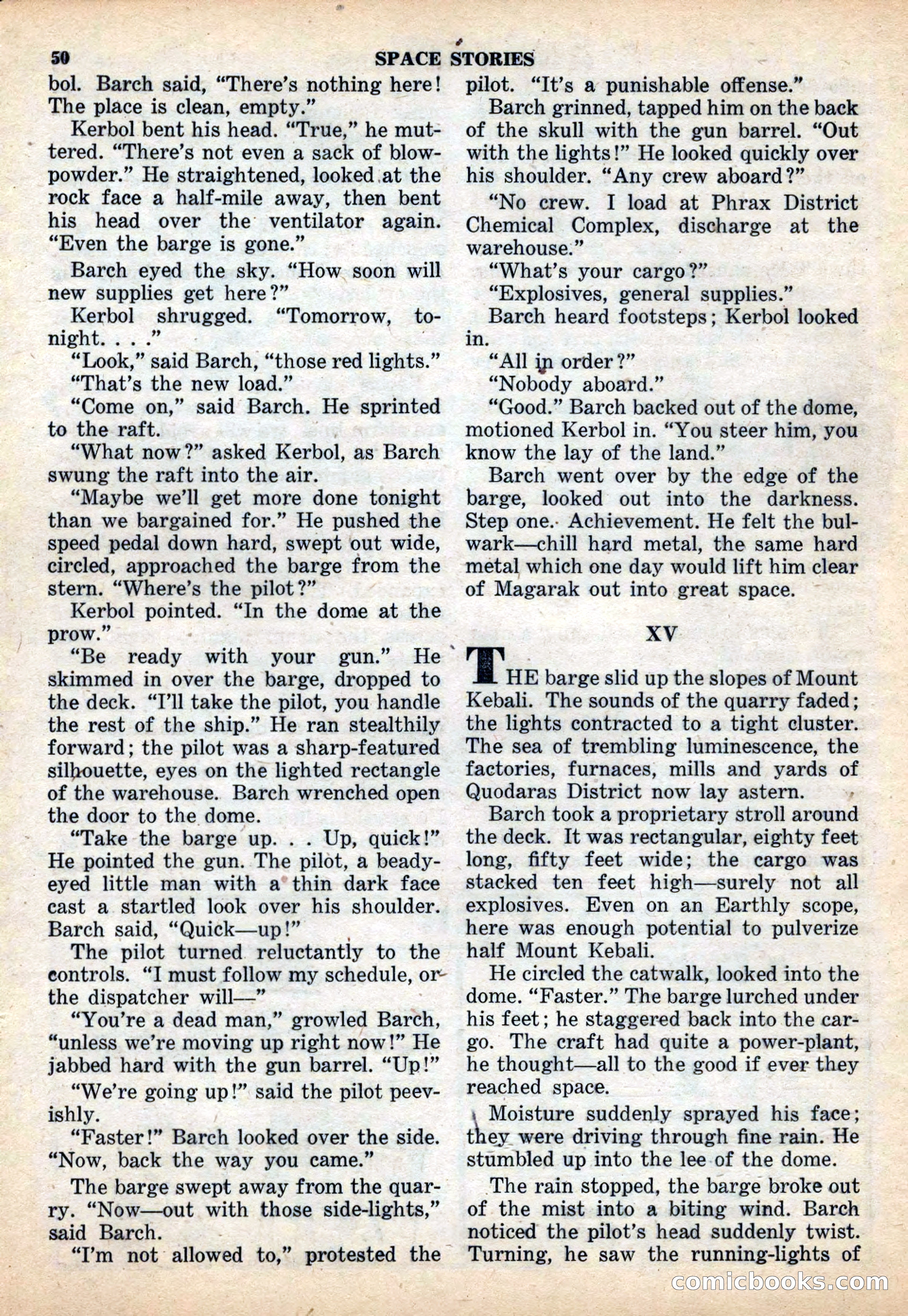 Space Stories, December 1952 — page 50 of 132