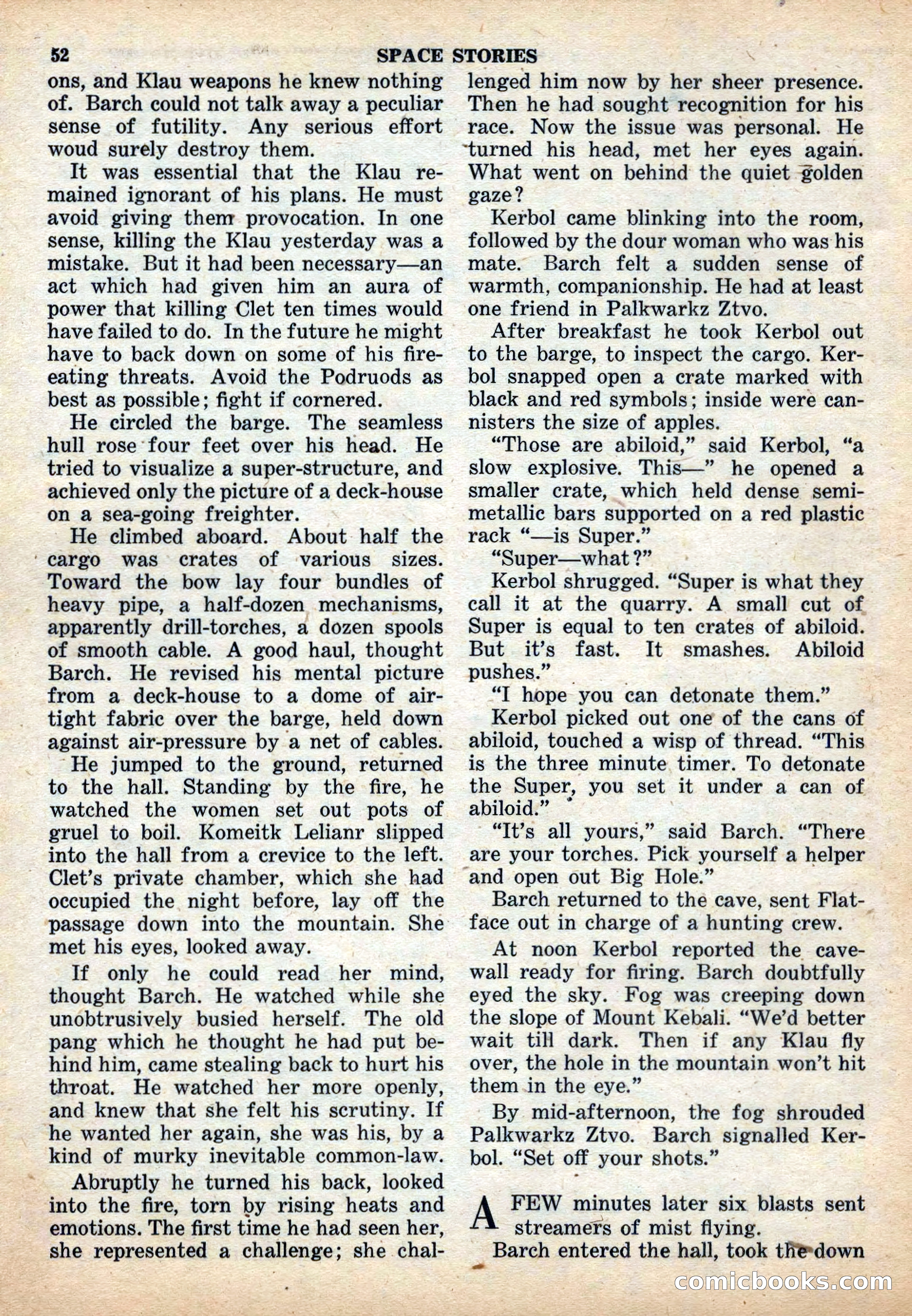 Space Stories, December 1952 — page 52 of 132