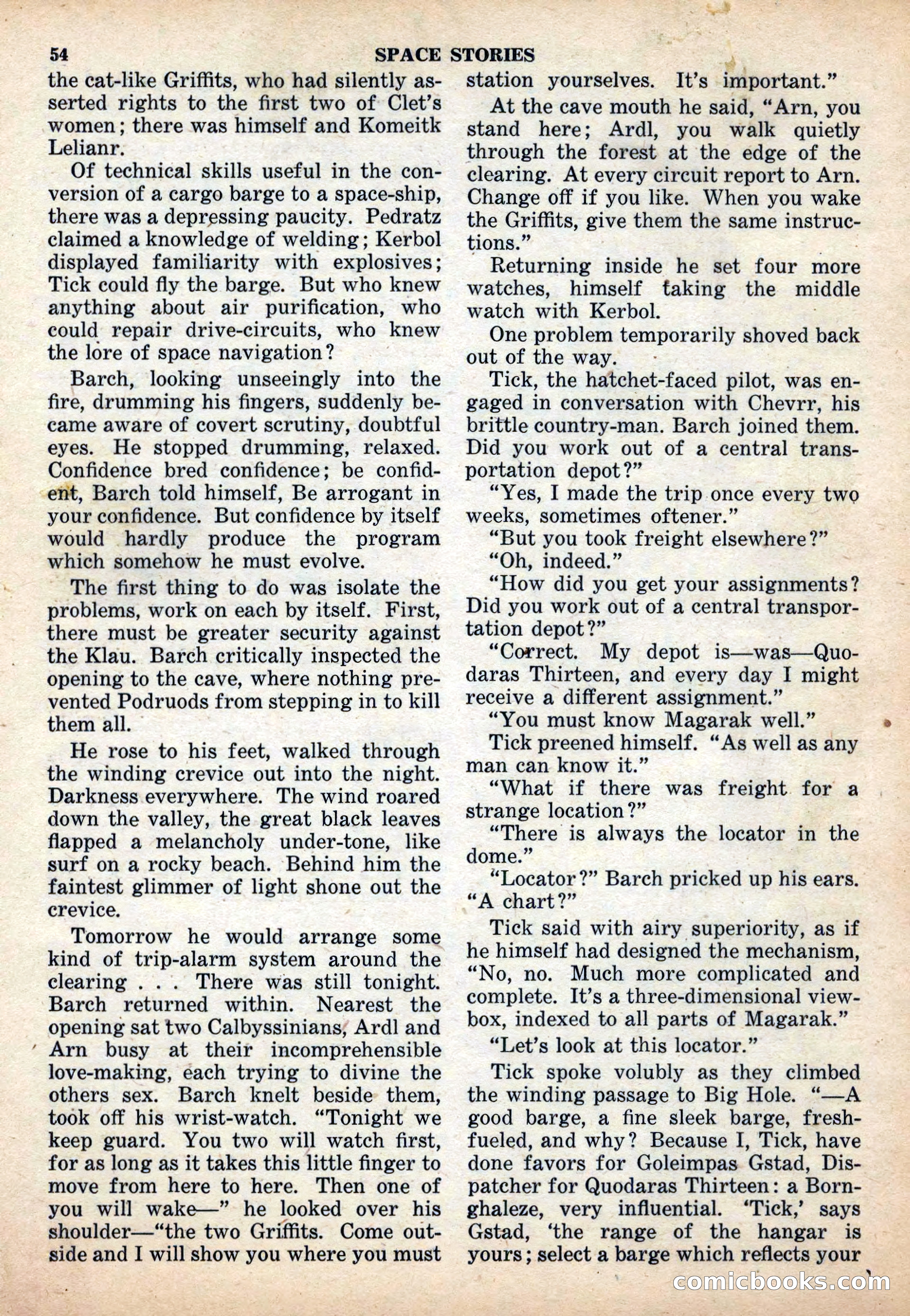 Space Stories, December 1952 — page 54 of 132