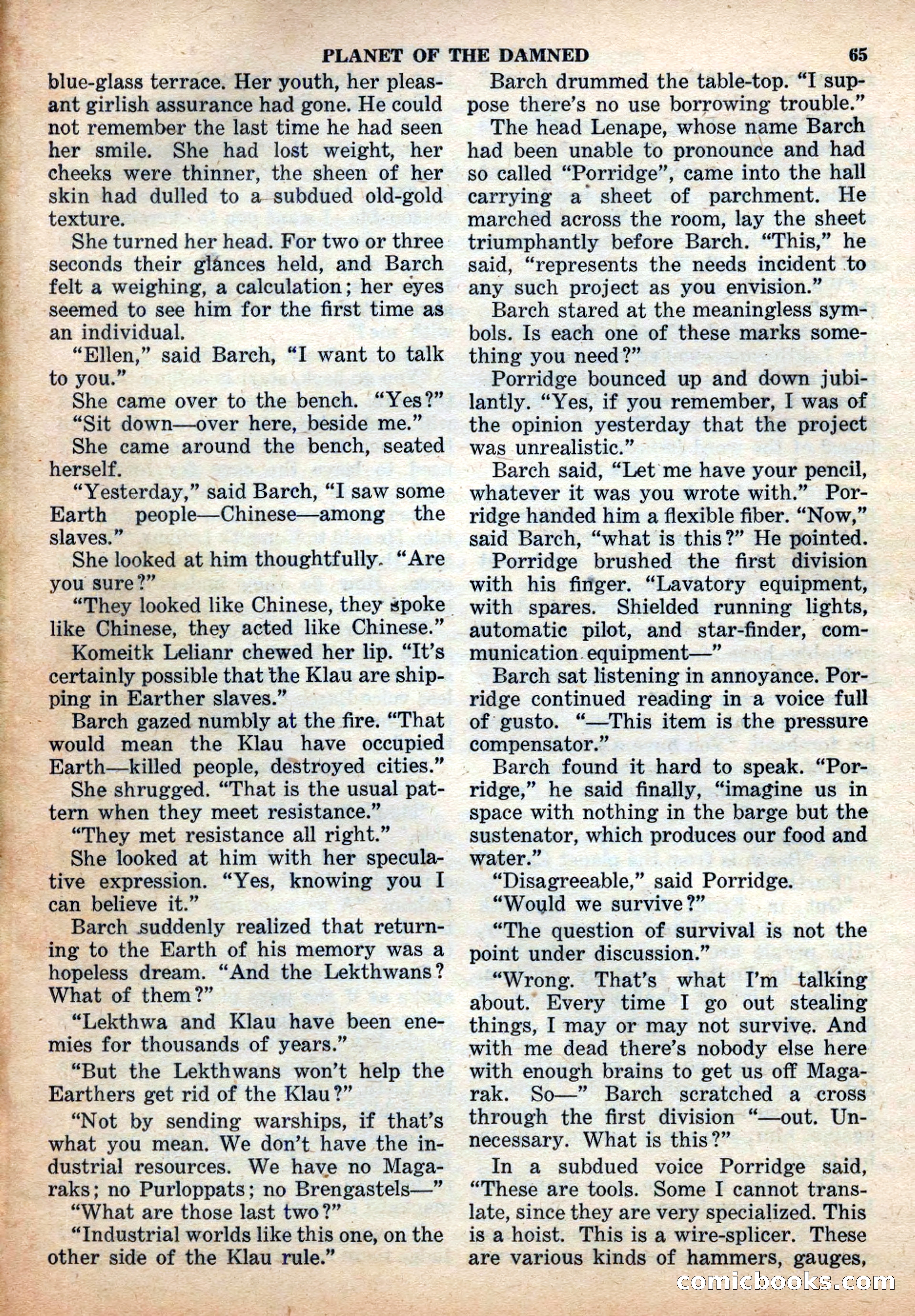 Space Stories, December 1952 — page 65 of 132