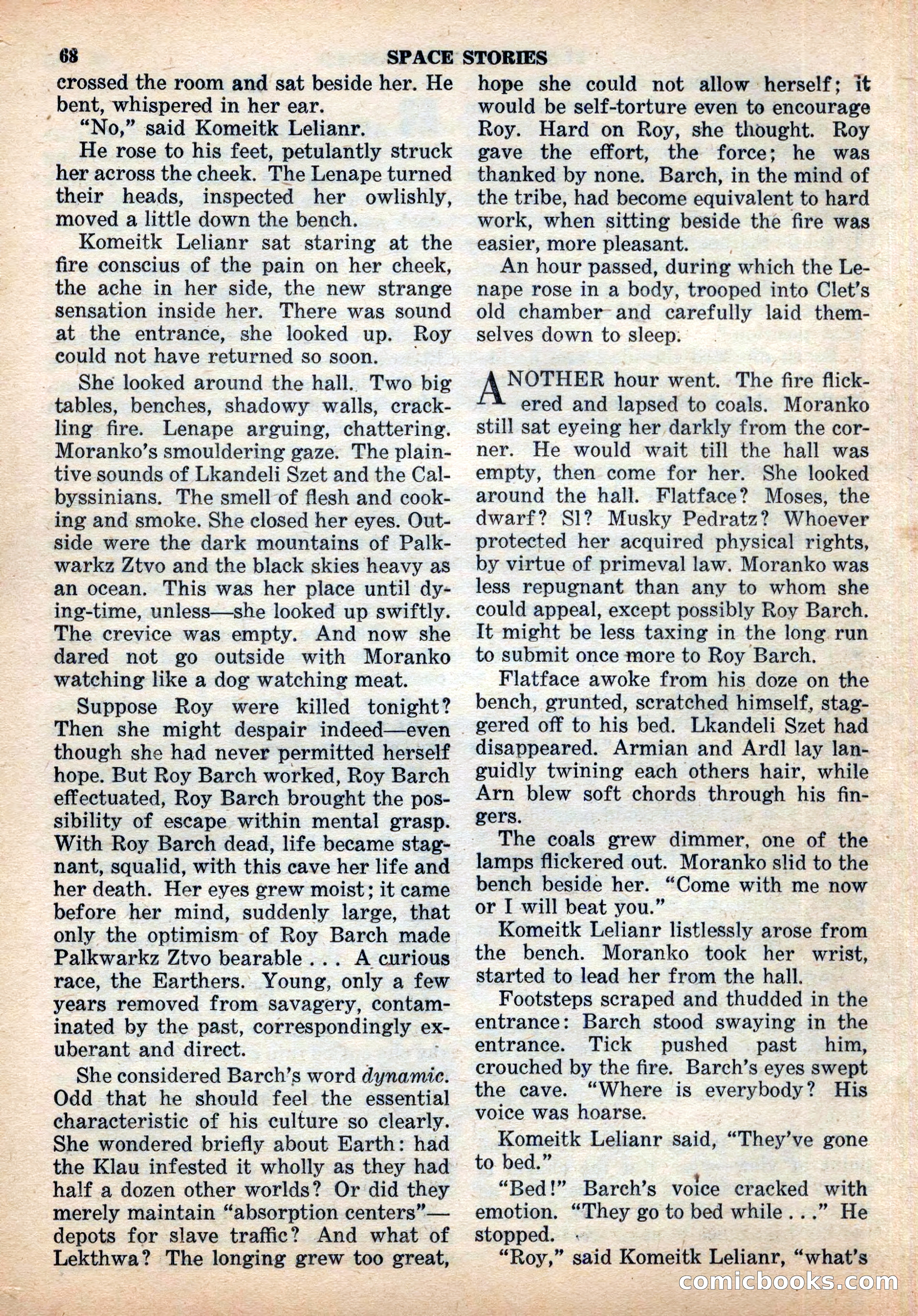 Space Stories, December 1952 — page 68 of 132