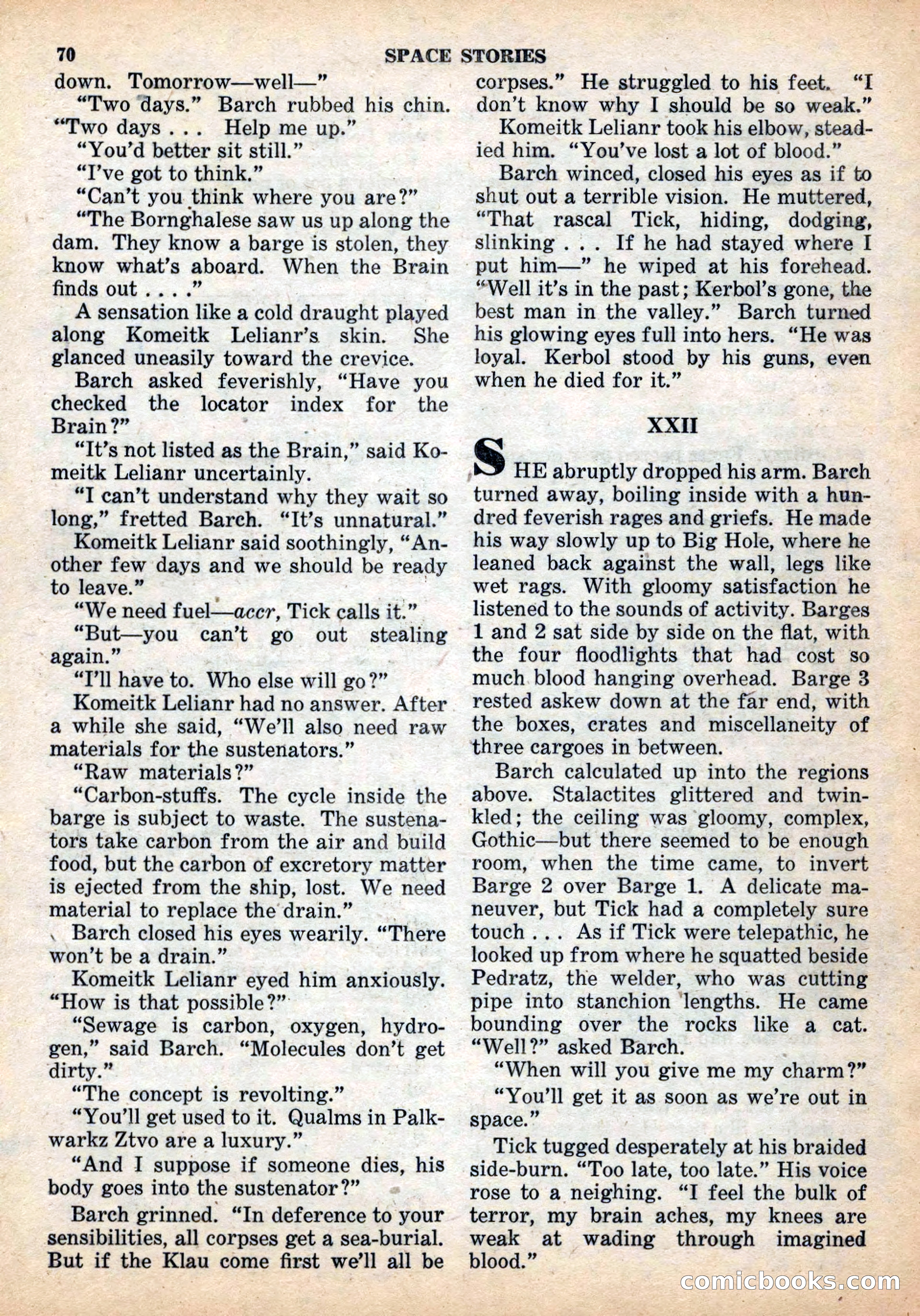 Space Stories, December 1952 — page 70 of 132