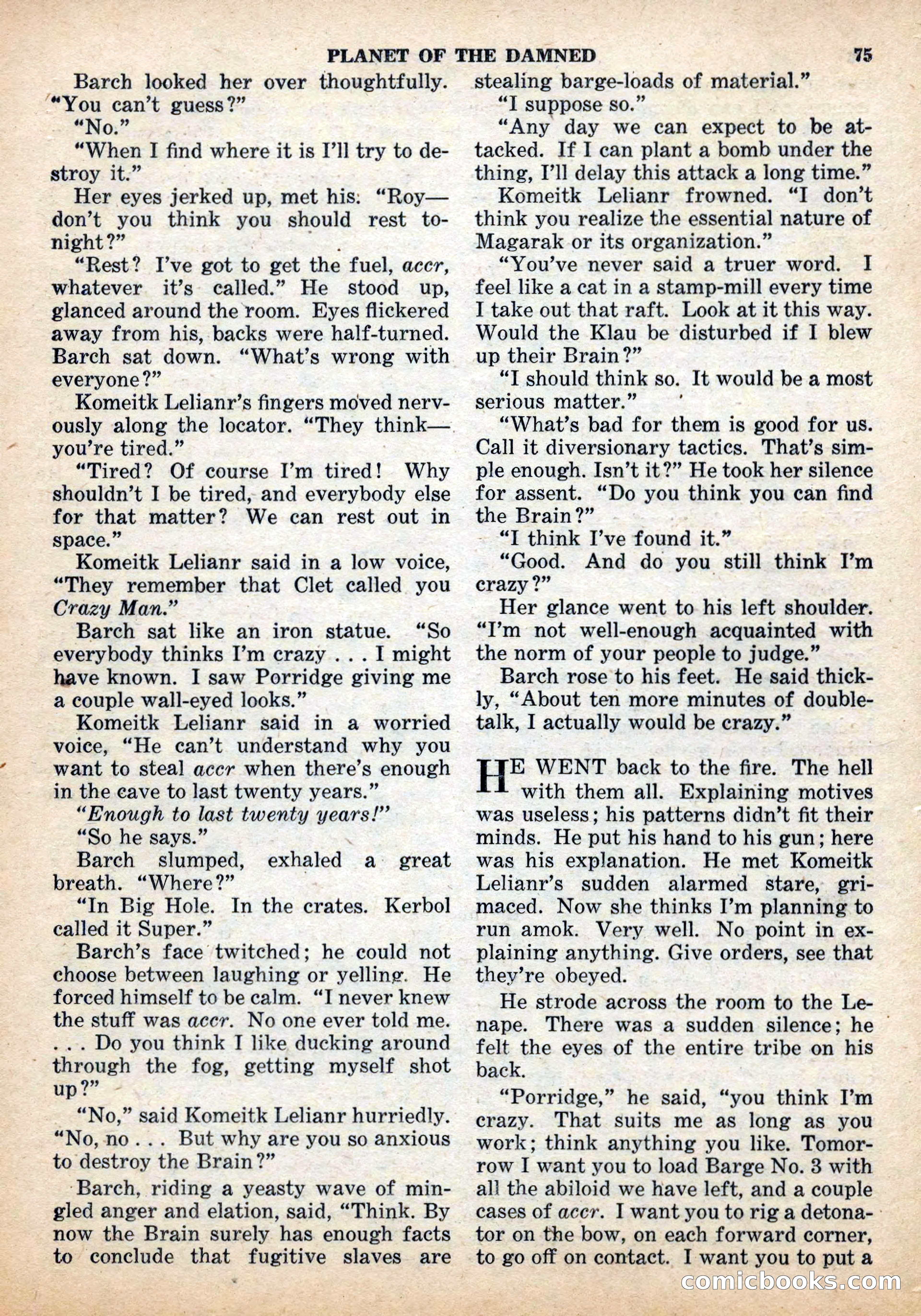 Space Stories, December 1952 — page 75 of 132