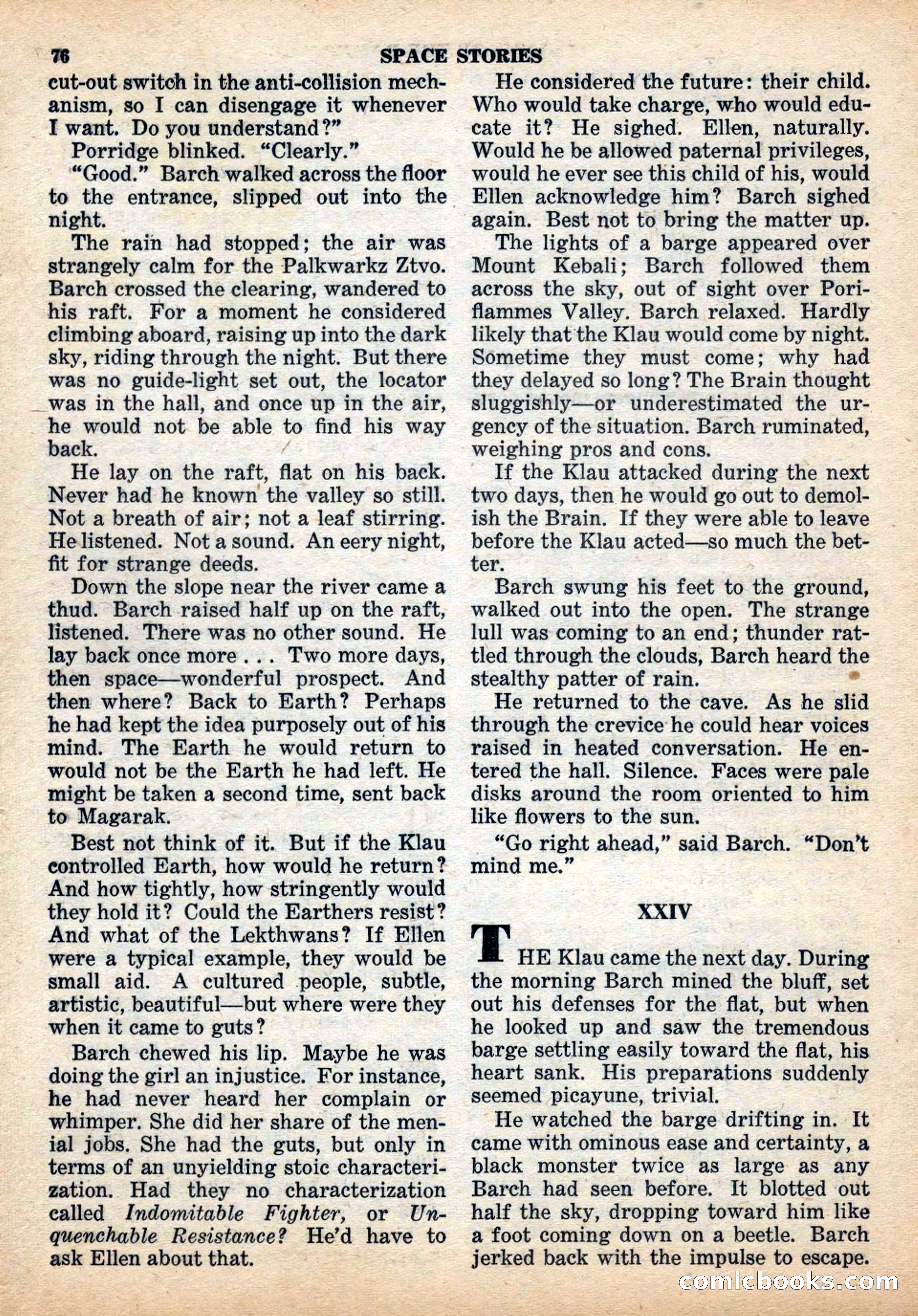 Space Stories, December 1952 — page 76 of 132