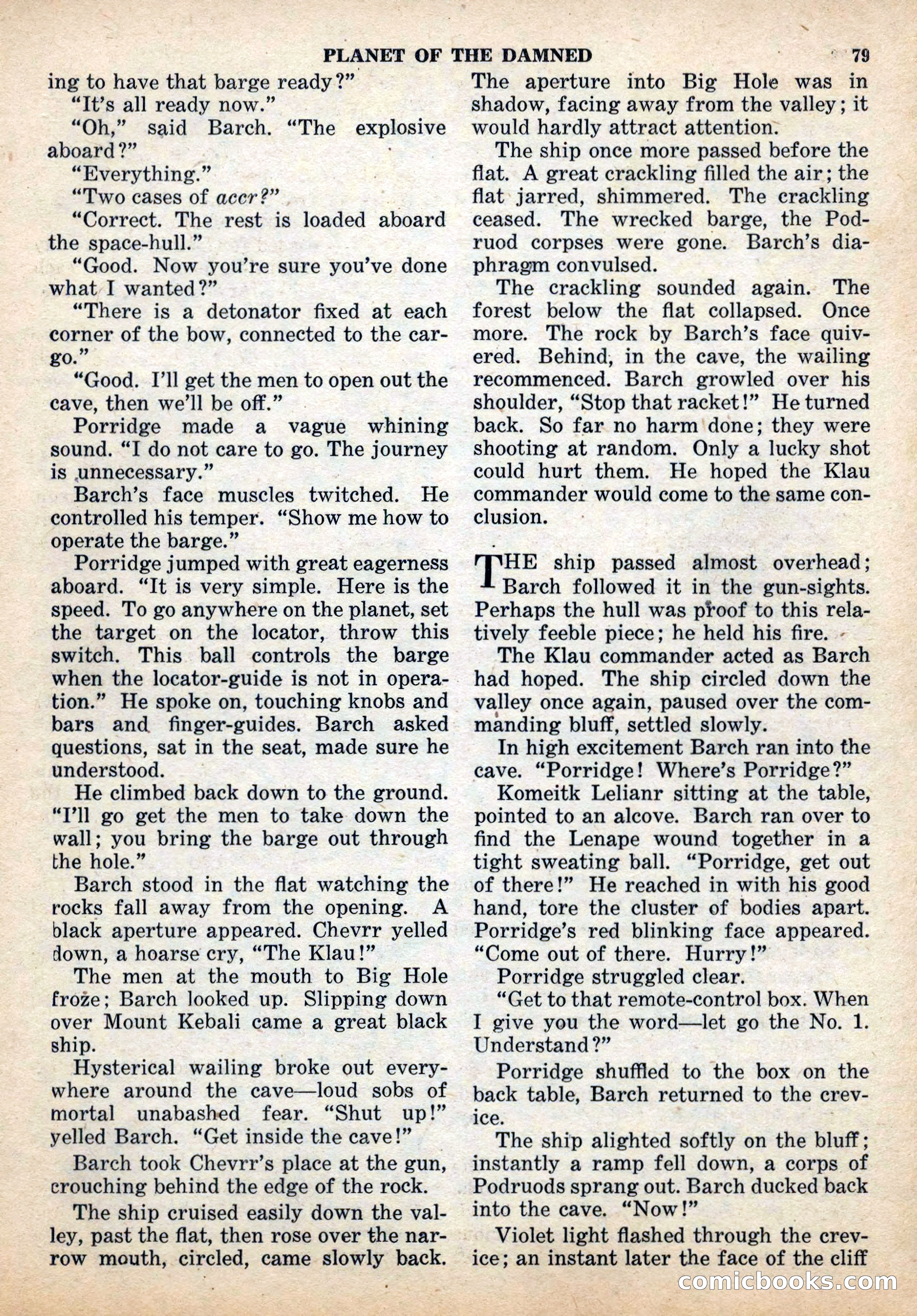 Space Stories, December 1952 — page 79 of 132