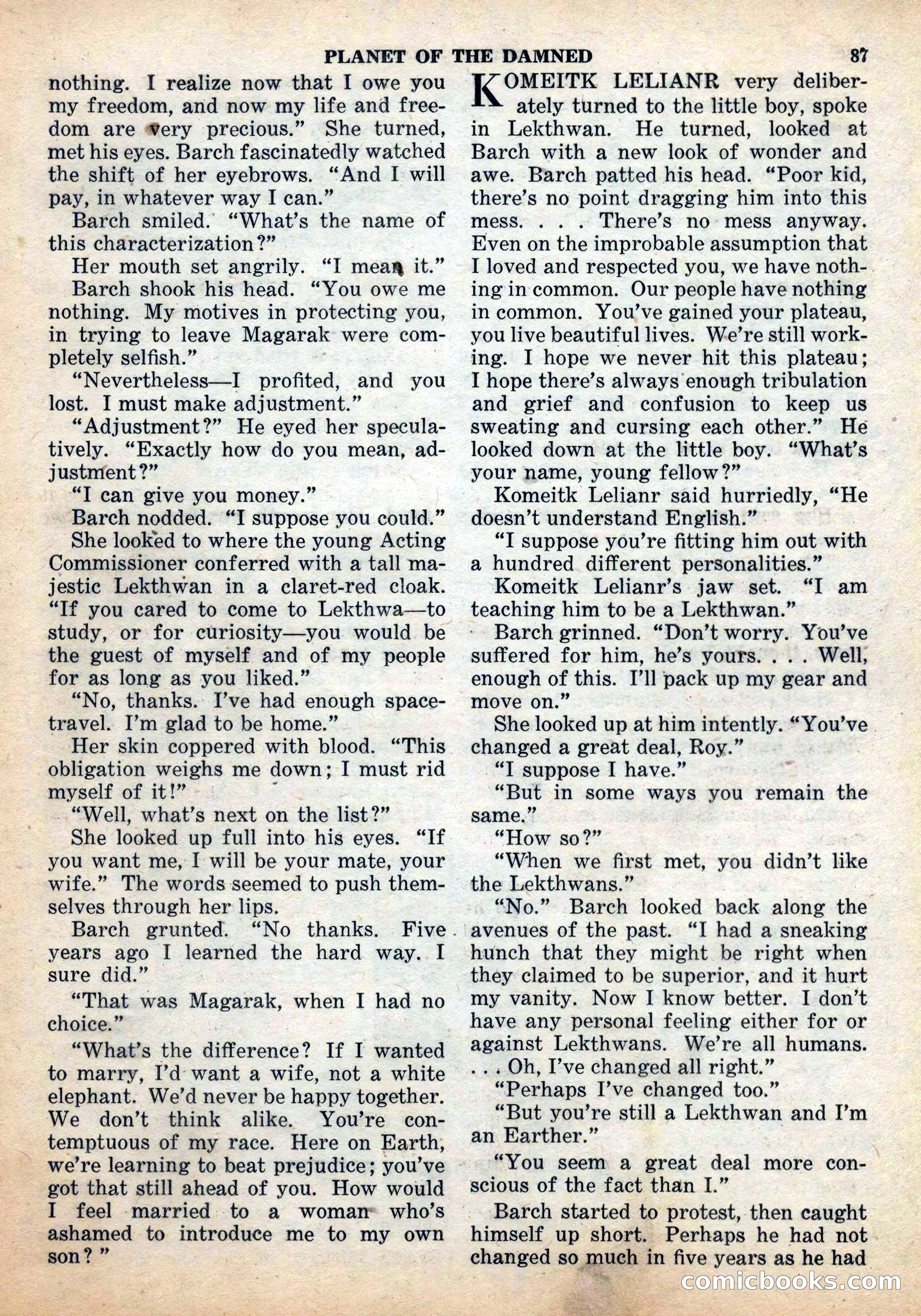 Space Stories, December 1952 — page 87 of 132