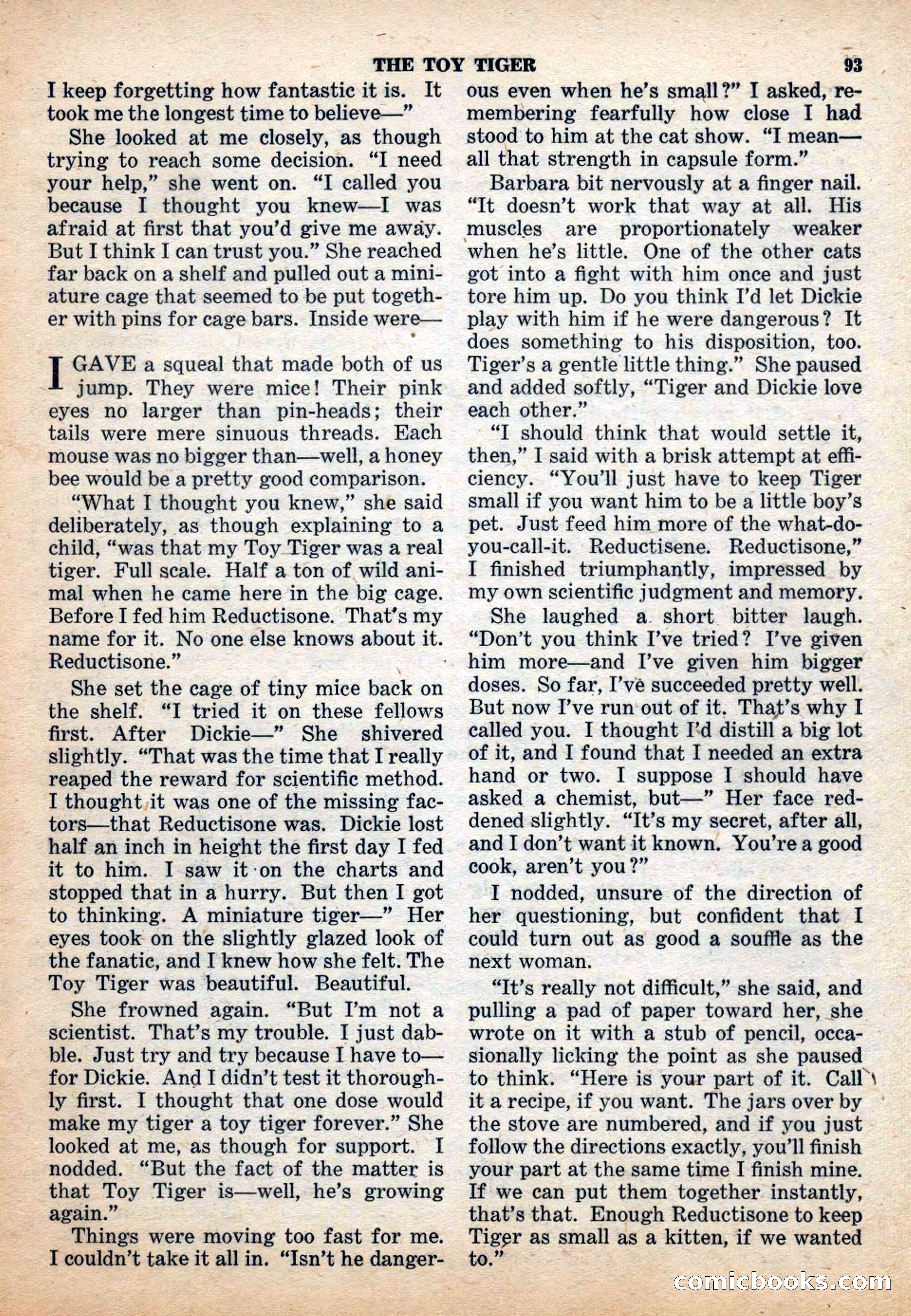 Space Stories, December 1952 — page 93 of 132