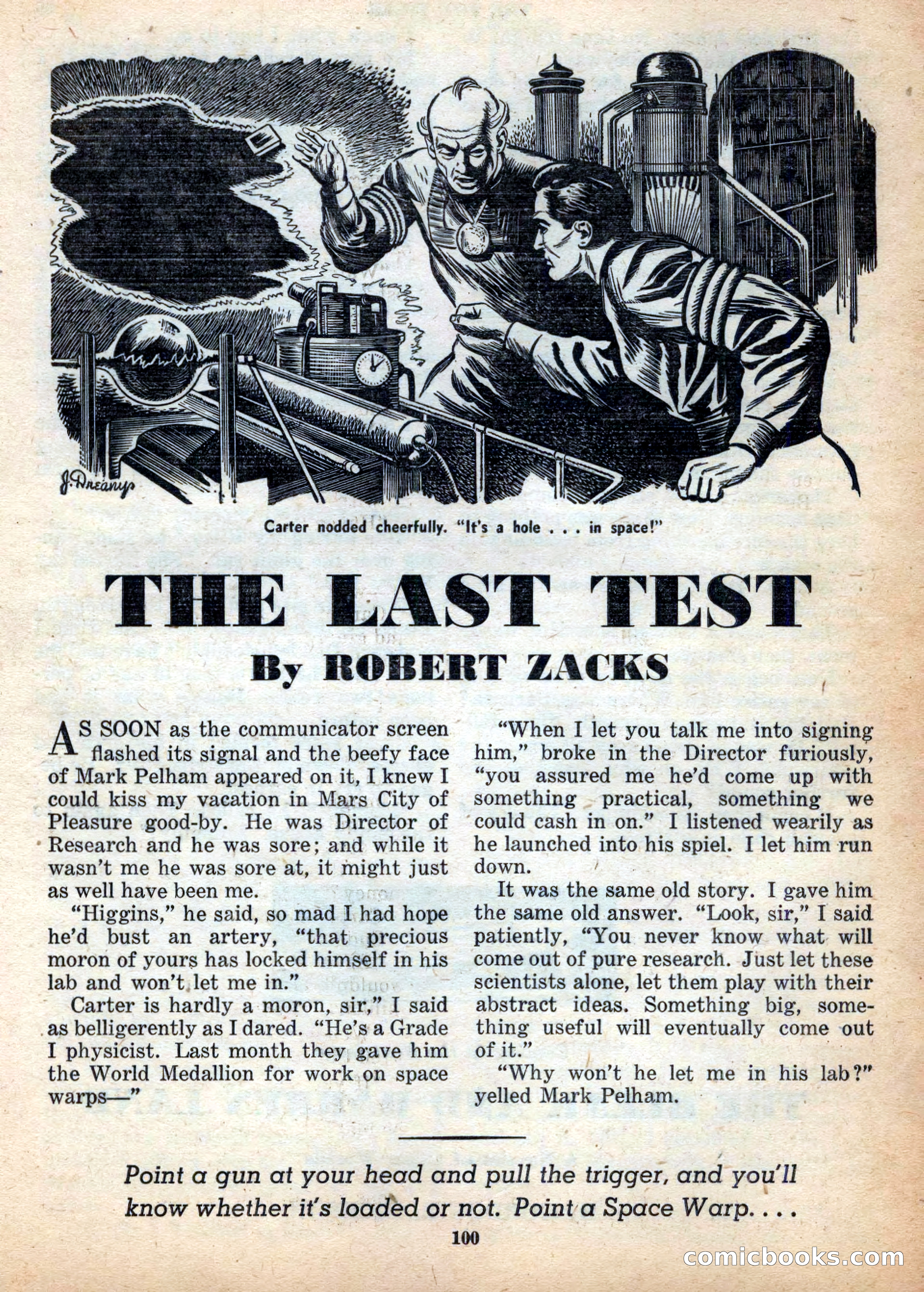 Space Stories, December 1952 — page 100 of 132