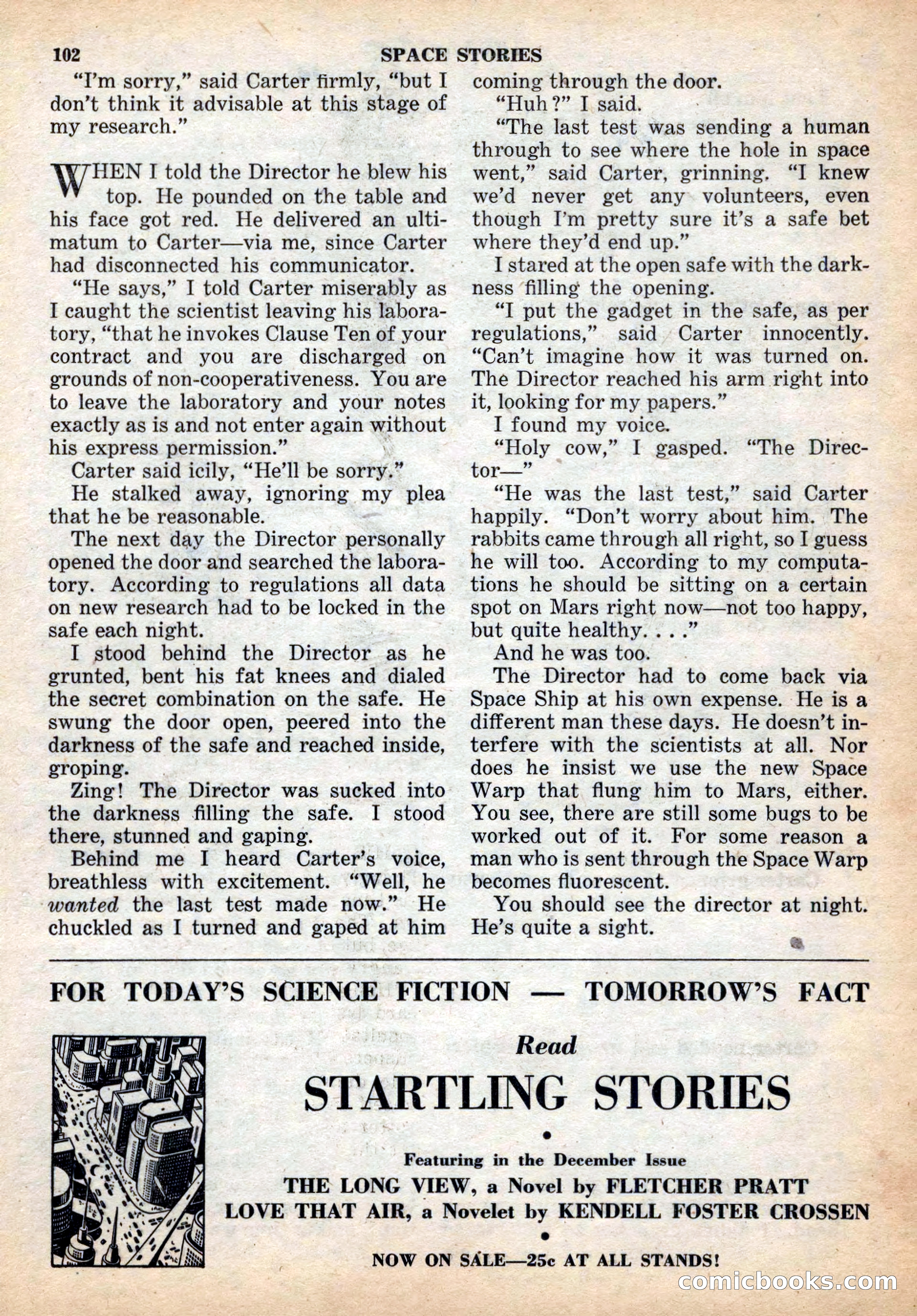 Space Stories, December 1952 — page 102 of 132
