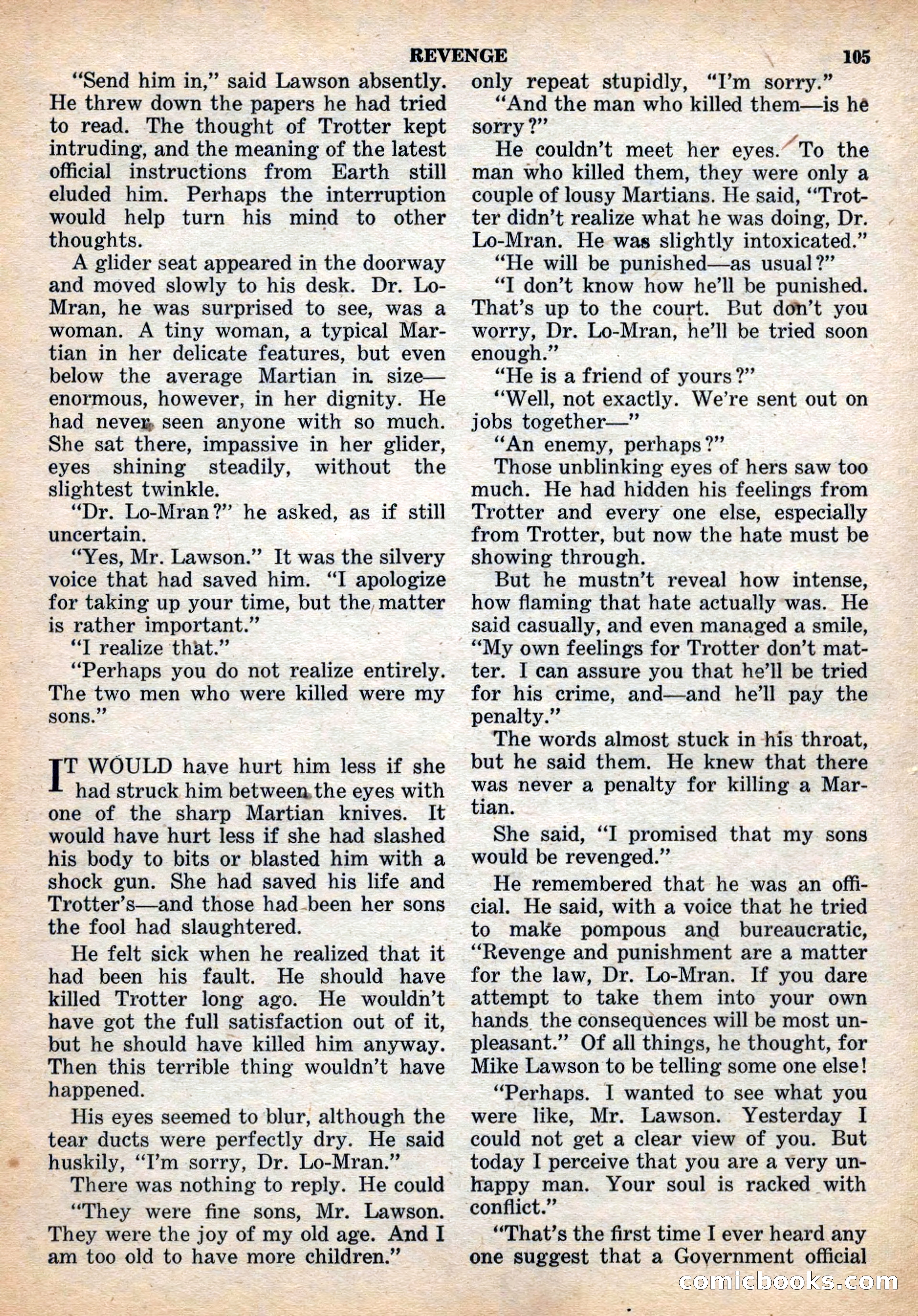 Space Stories, December 1952 — page 105 of 132