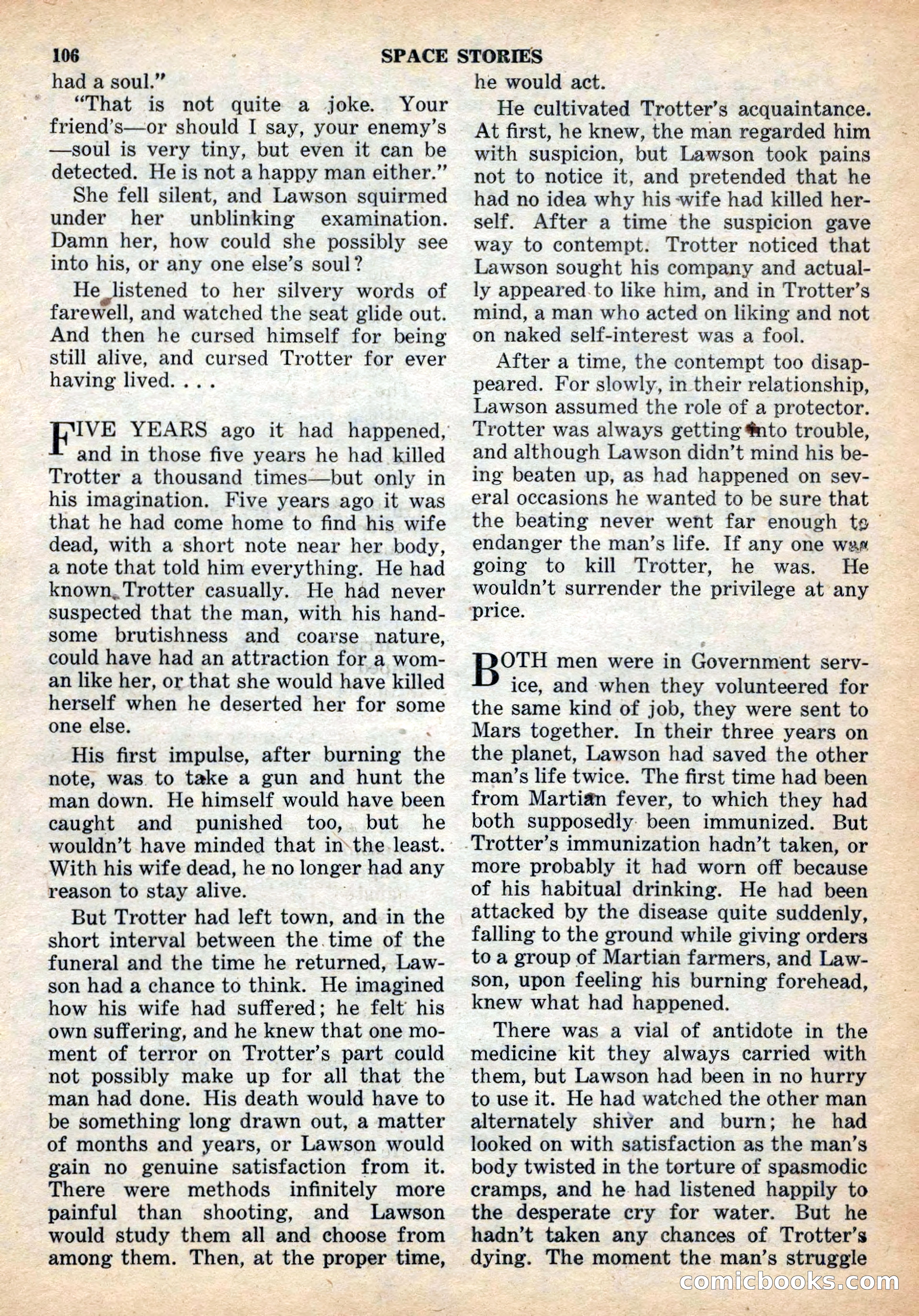 Space Stories, December 1952 — page 106 of 132