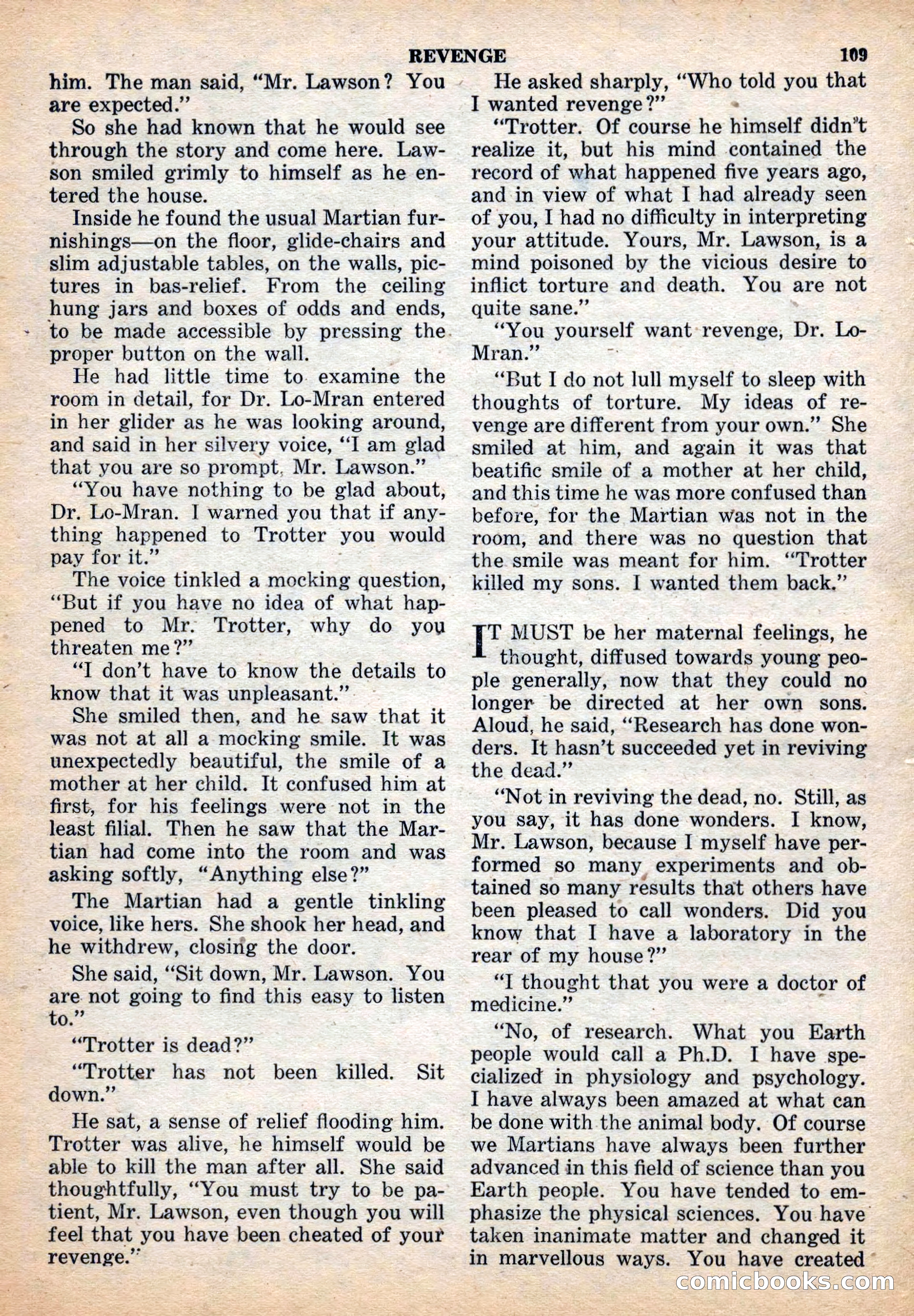 Space Stories, December 1952 — page 109 of 132