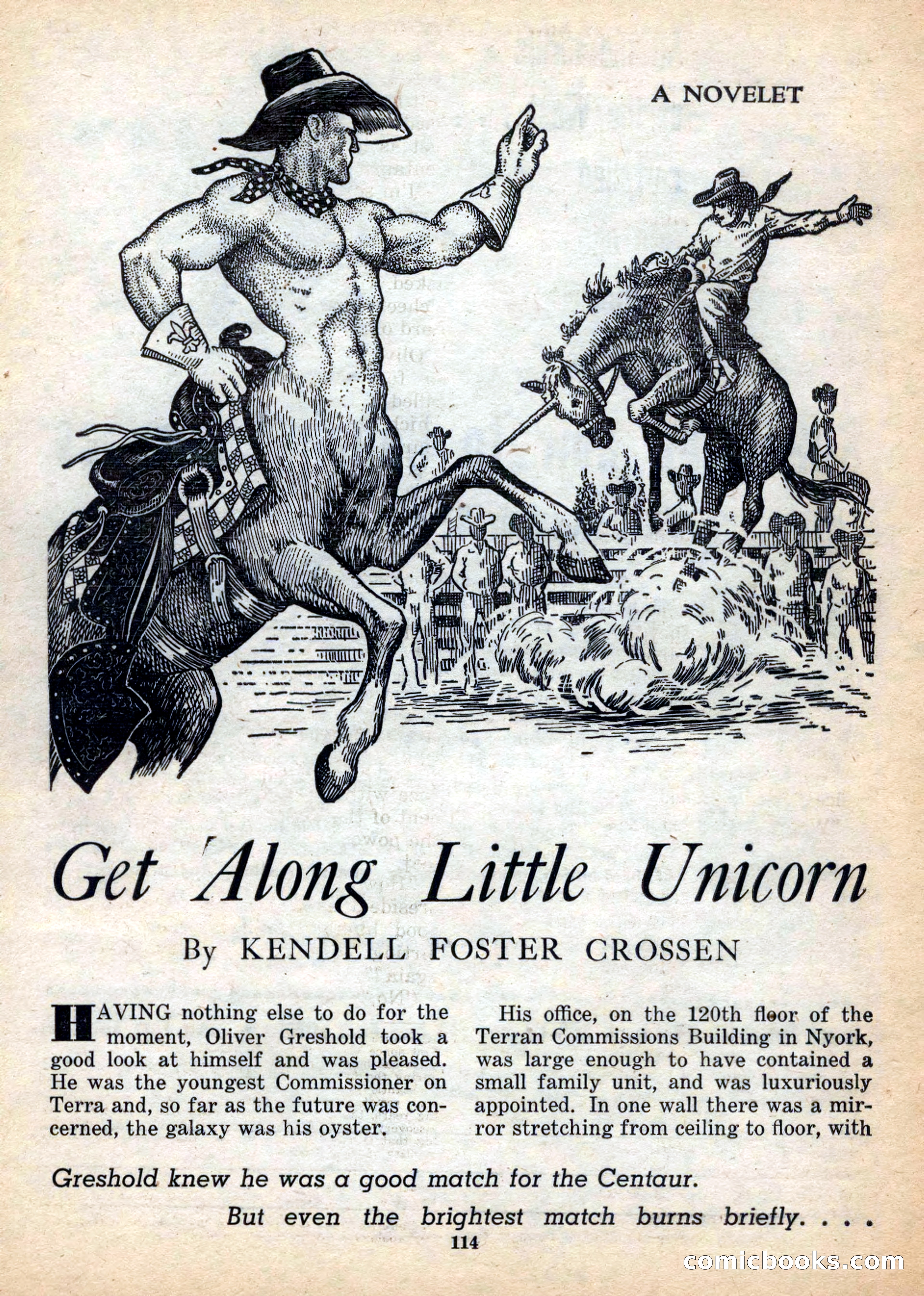 Space Stories, December 1952 — page 114 of 132