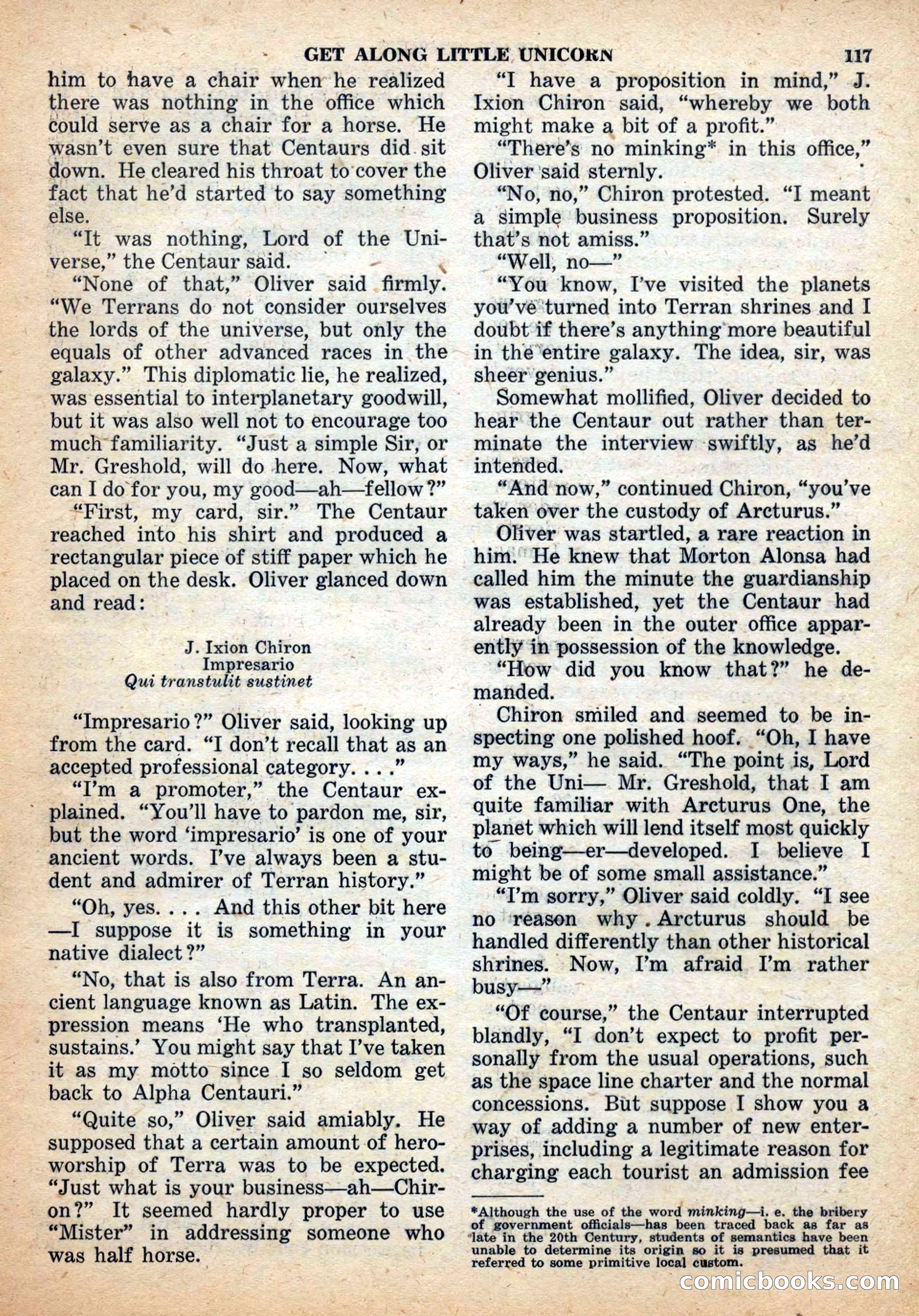 Space Stories, December 1952 — page 117 of 132