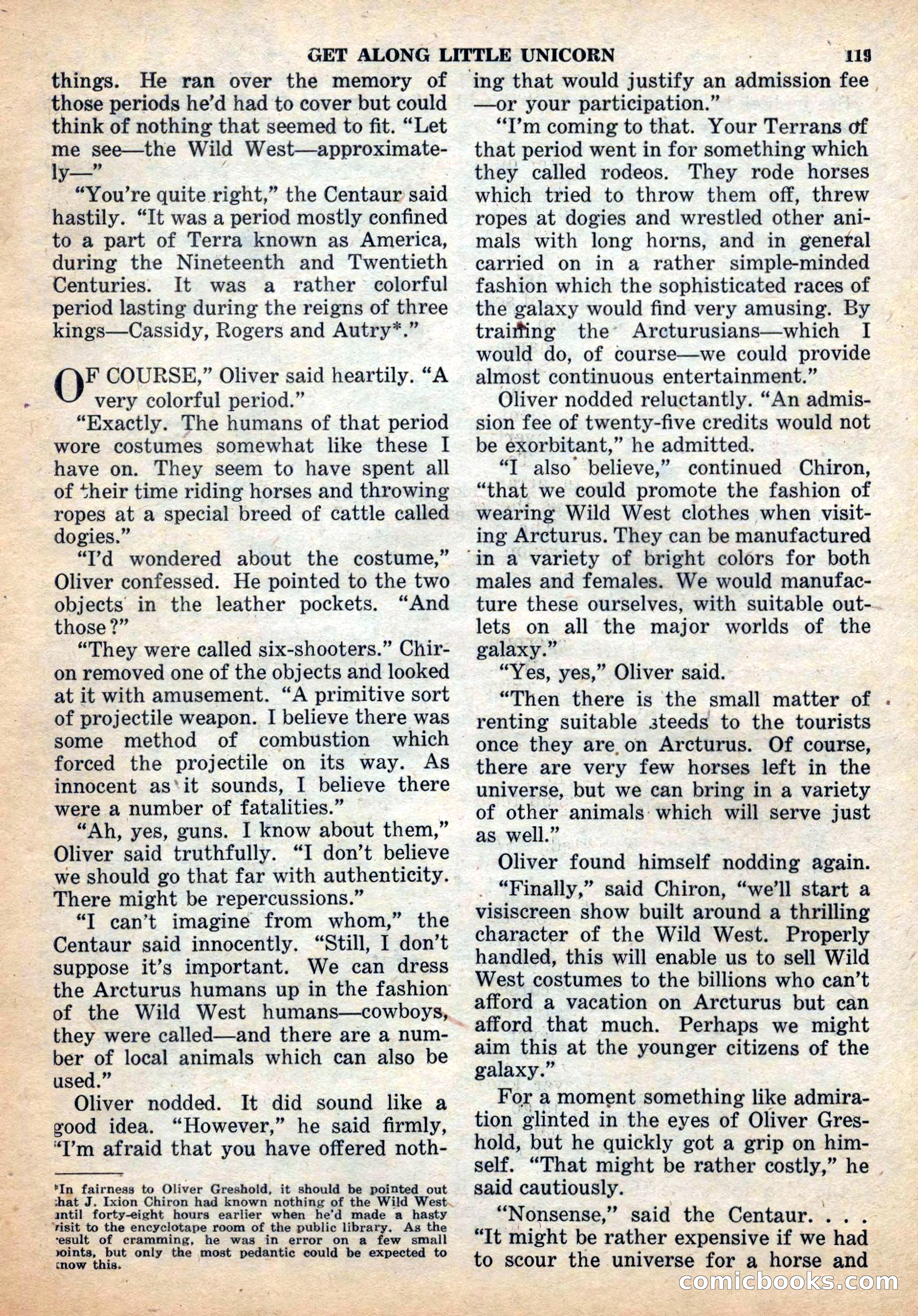 Space Stories, December 1952 — page 119 of 132