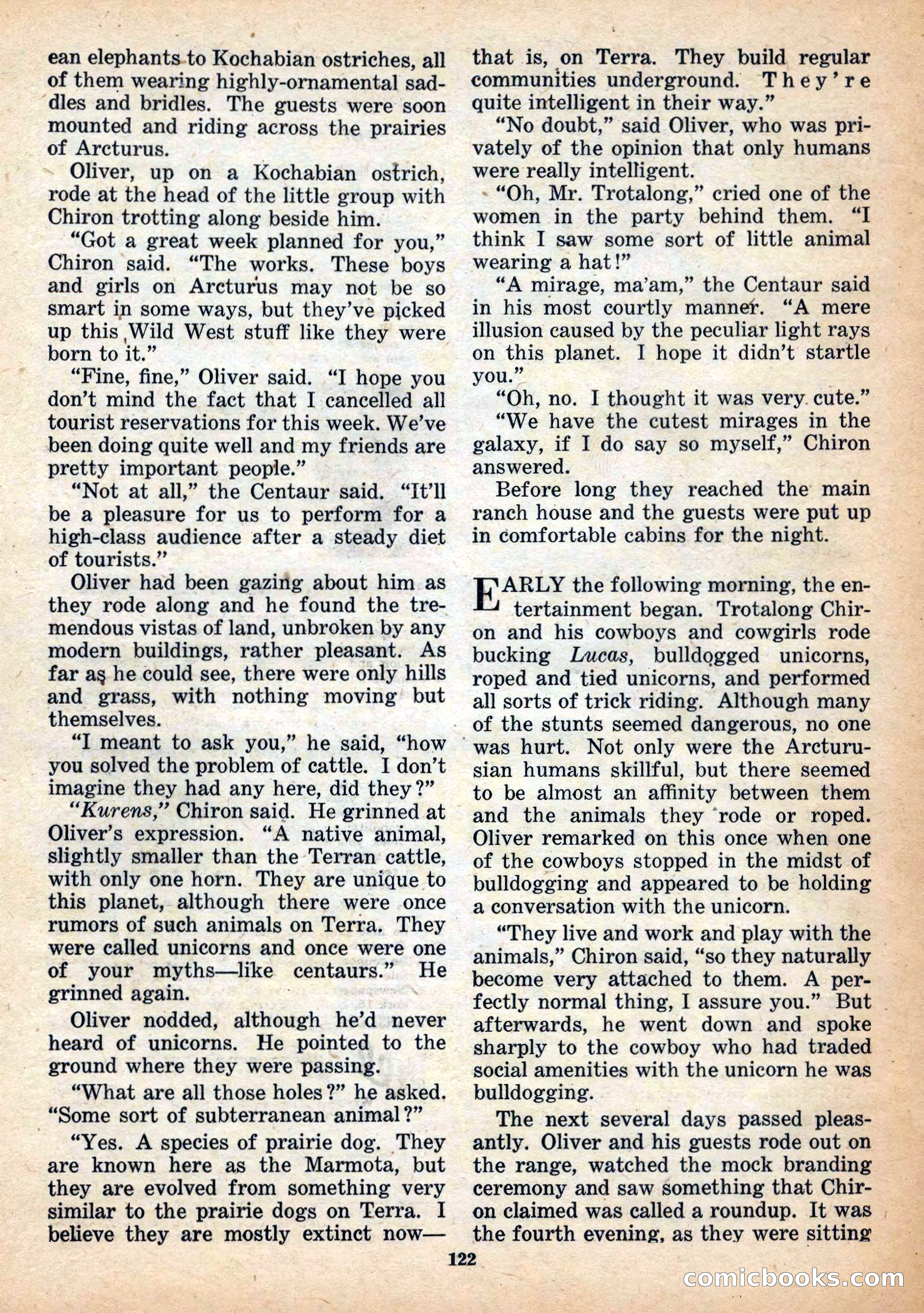 Space Stories, December 1952 — page 122 of 132