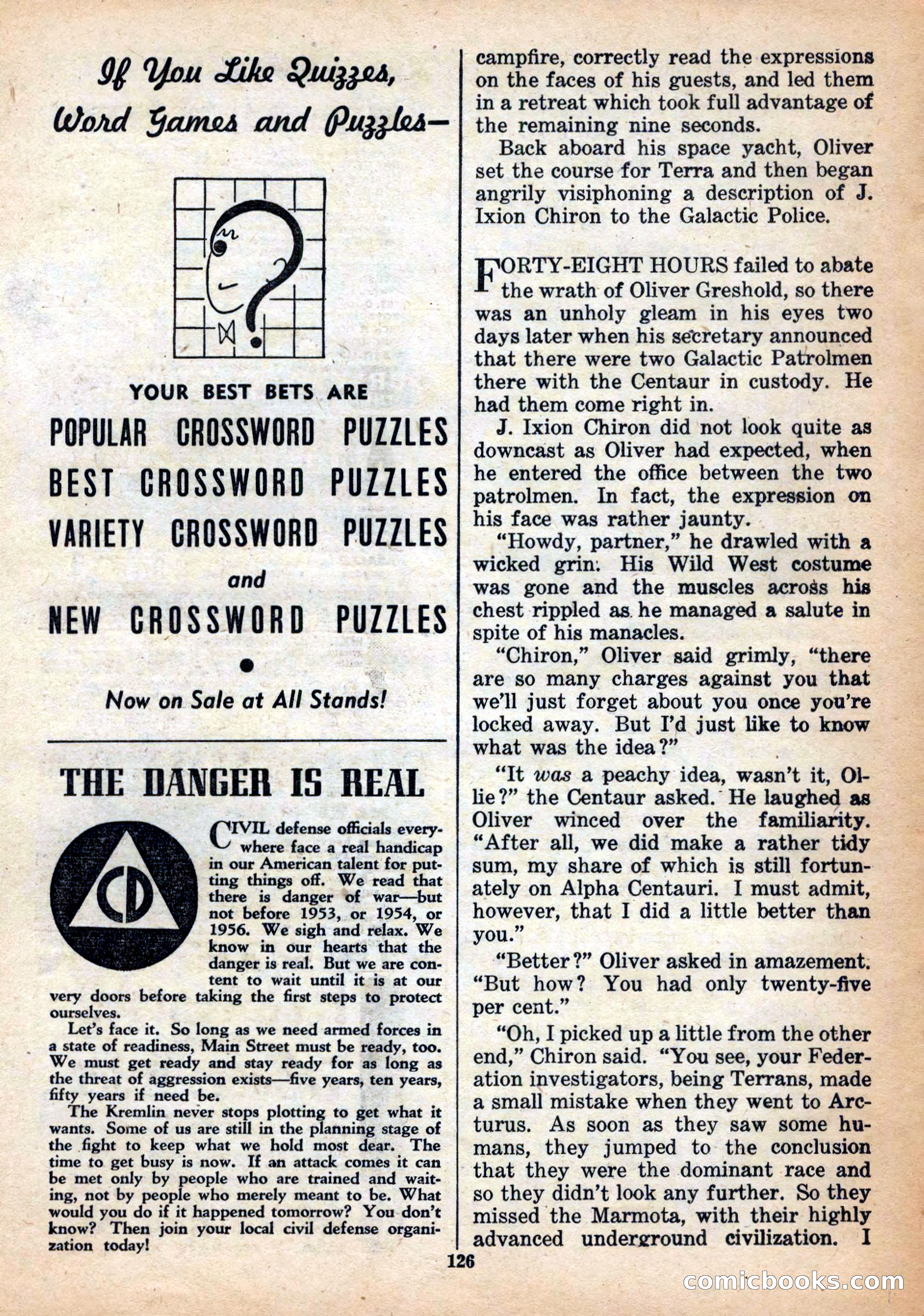 Space Stories, December 1952 — page 126 of 132