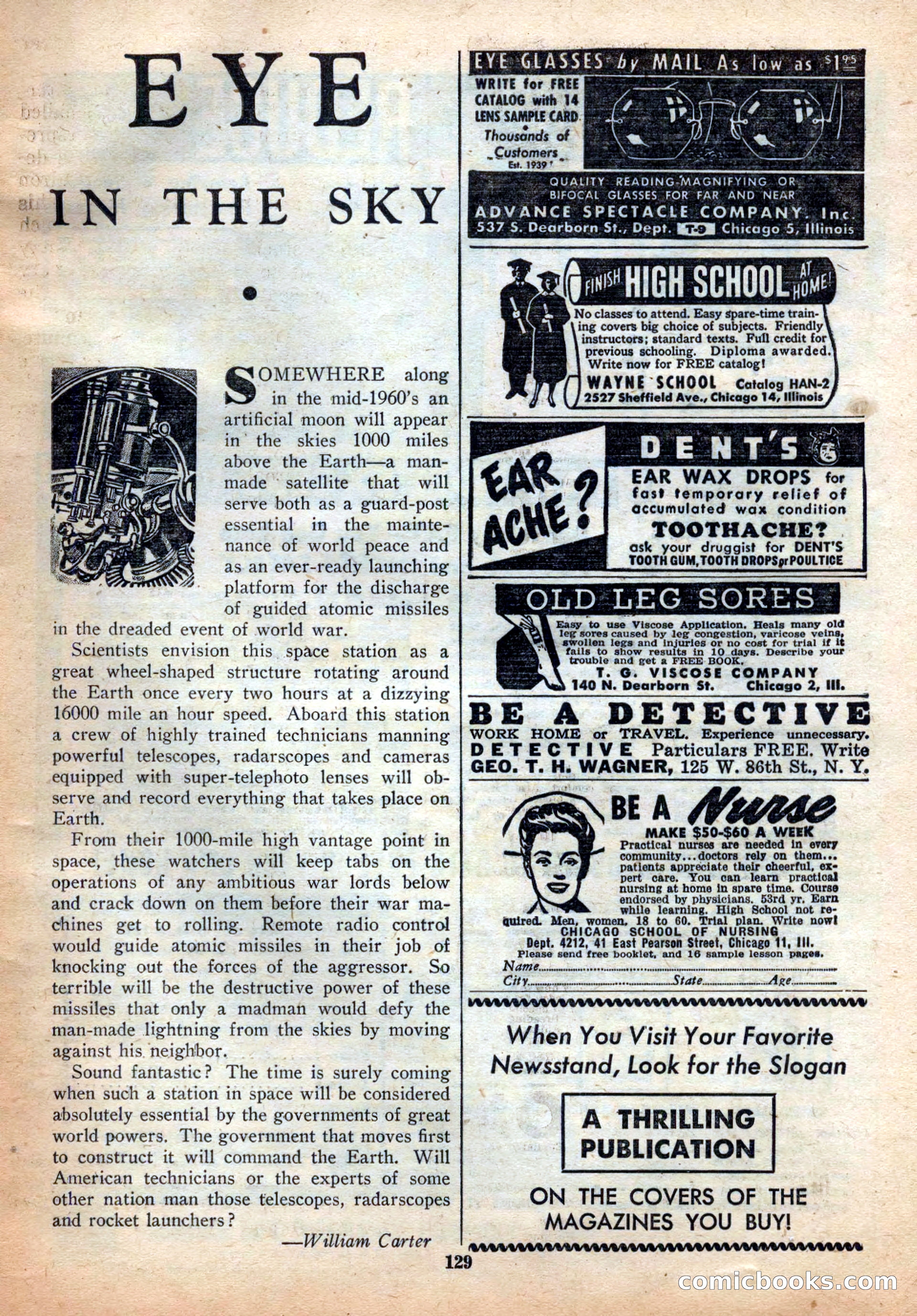 Space Stories, December 1952 — page 129 of 132