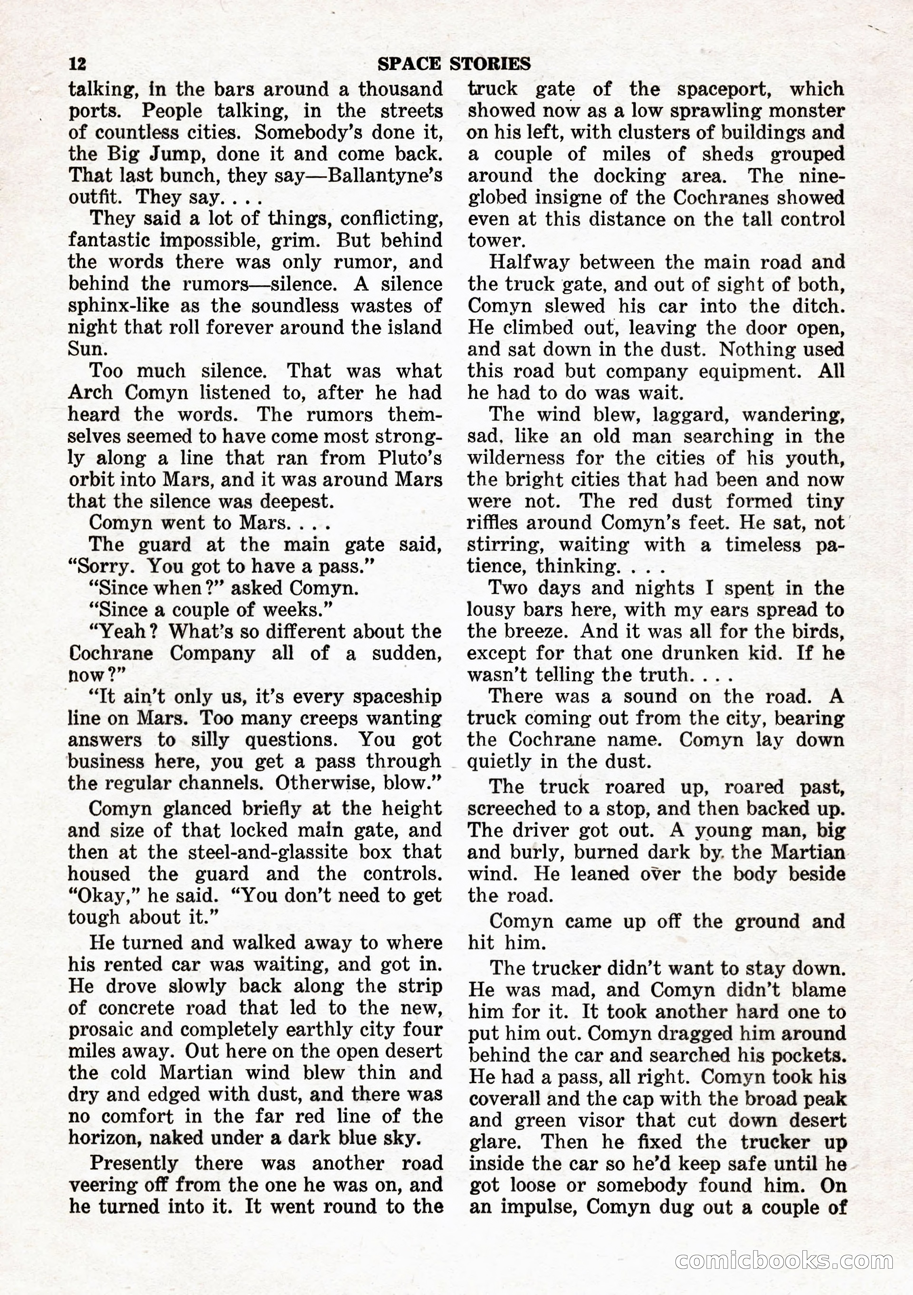 Space Stories, February 1953 — page 12 of 132