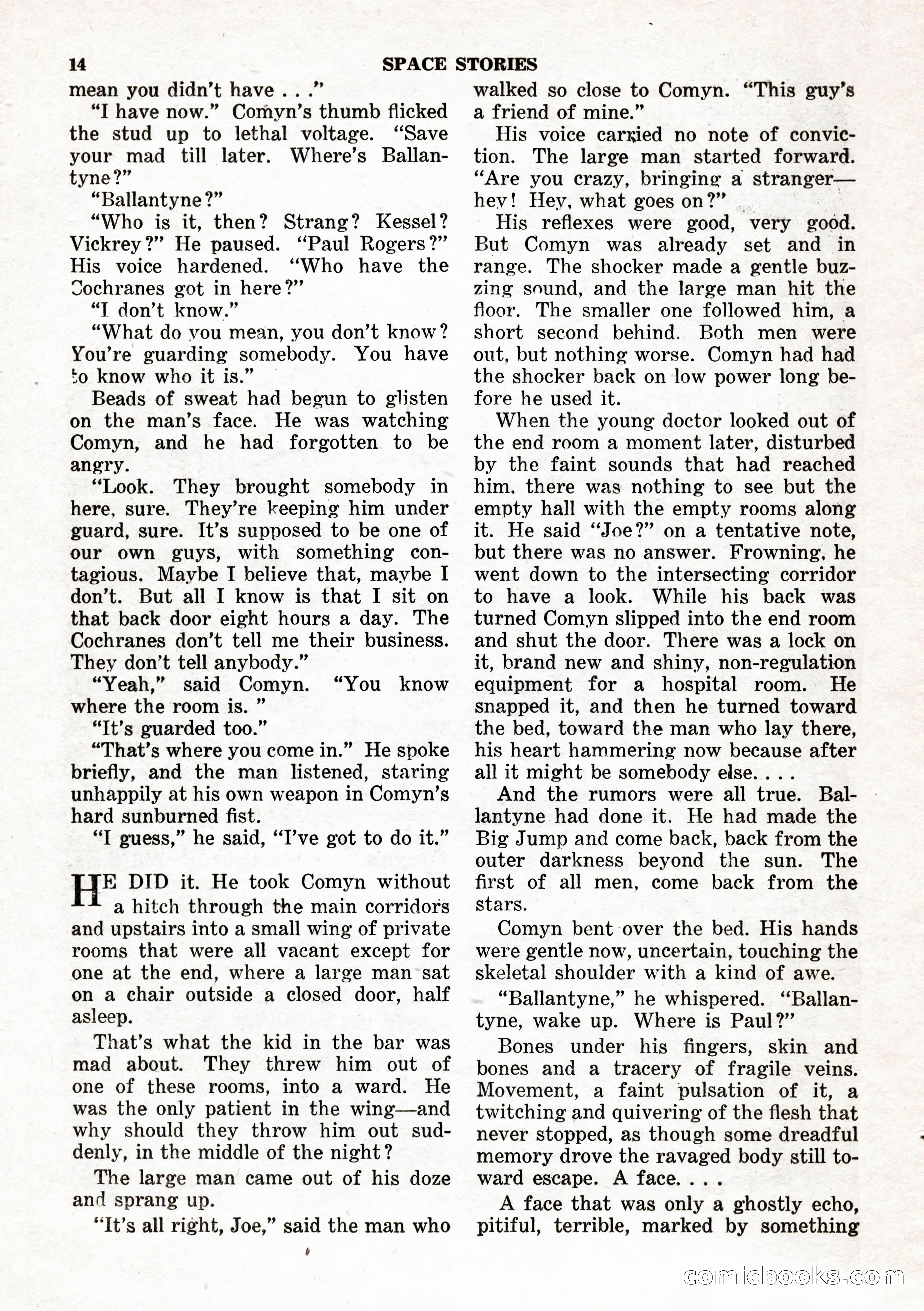 Space Stories, February 1953 — page 14 of 132