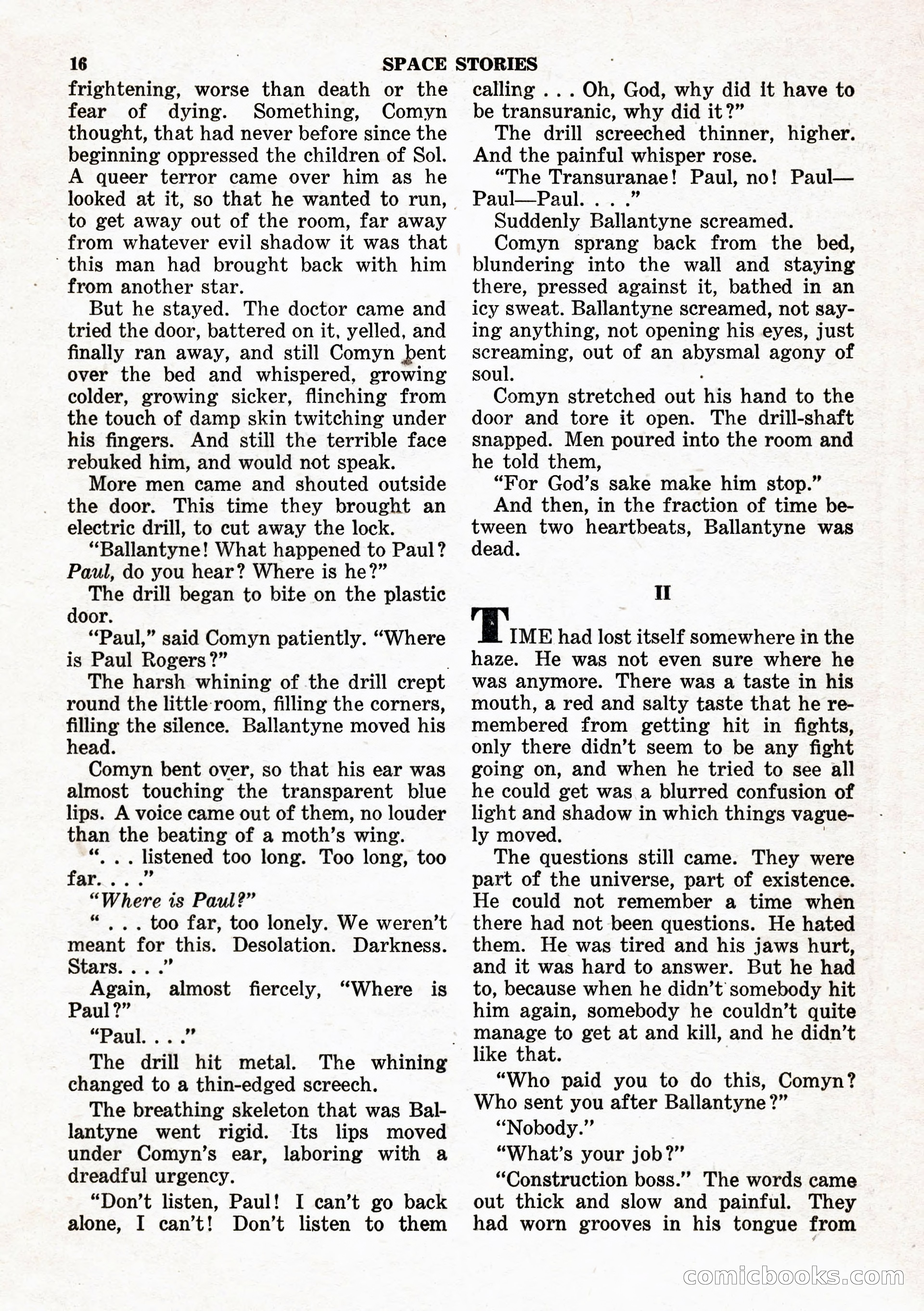 Space Stories, February 1953 — page 16 of 132