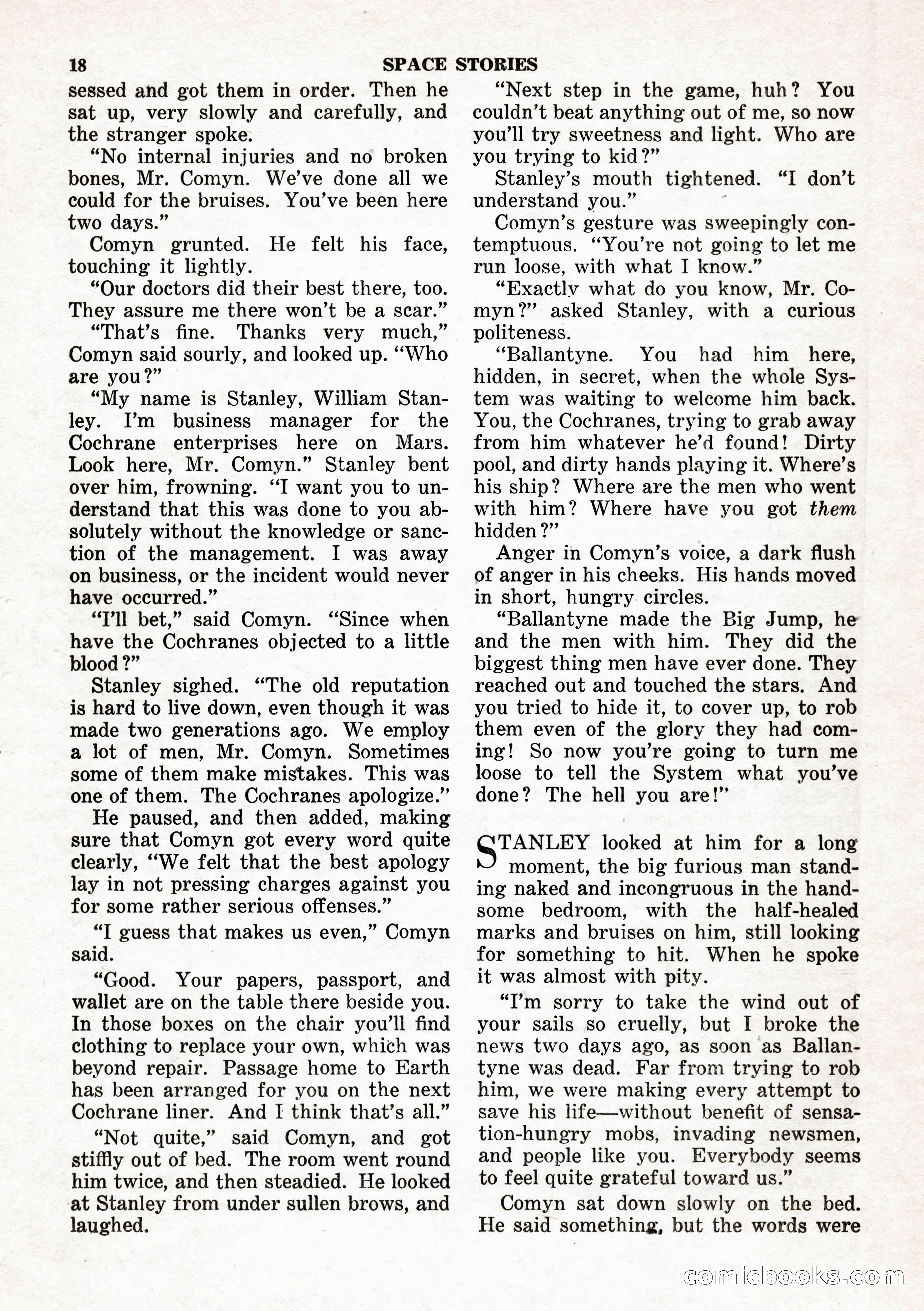 Space Stories, February 1953 — page 18 of 132