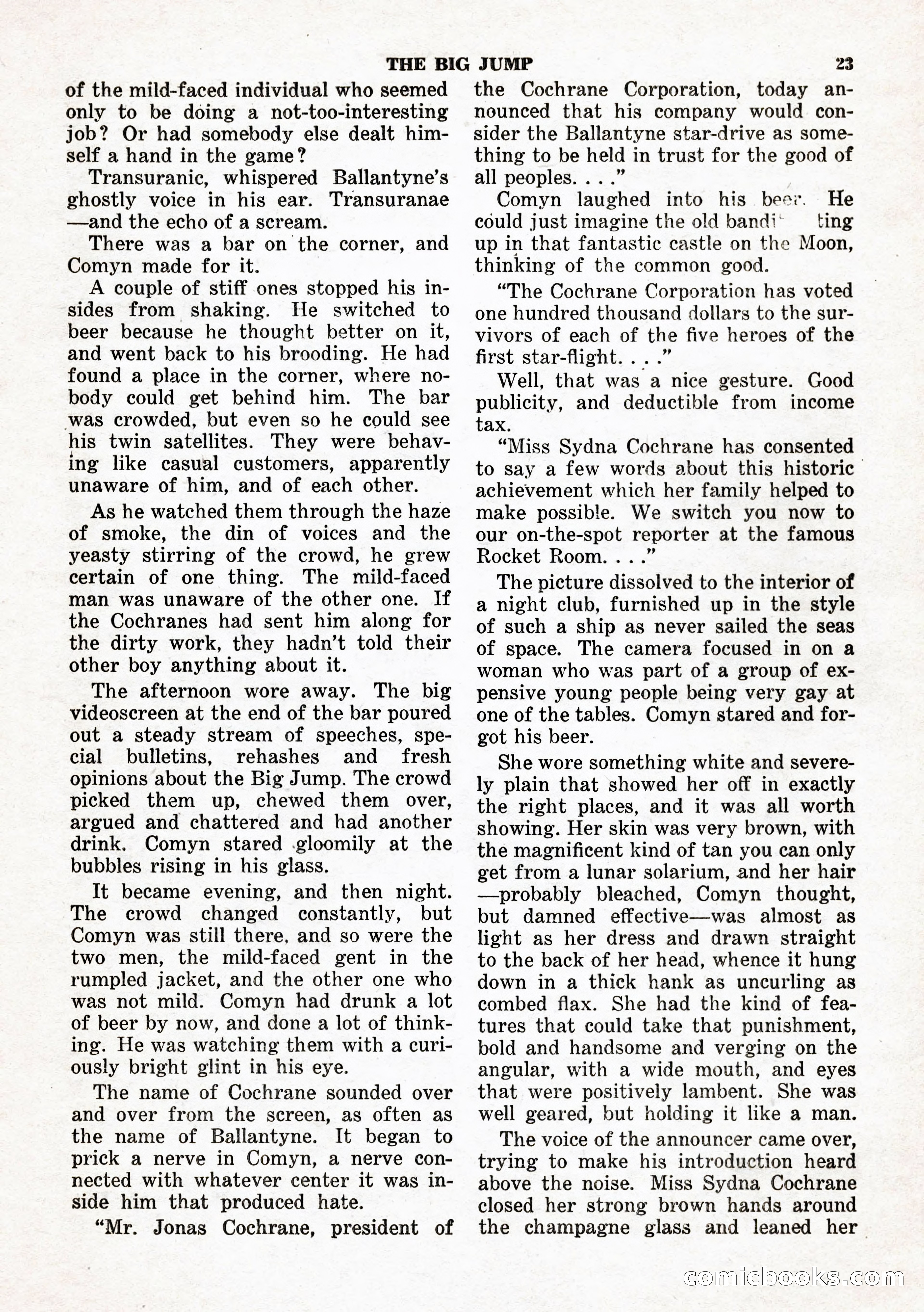 Space Stories, February 1953 — page 23 of 132