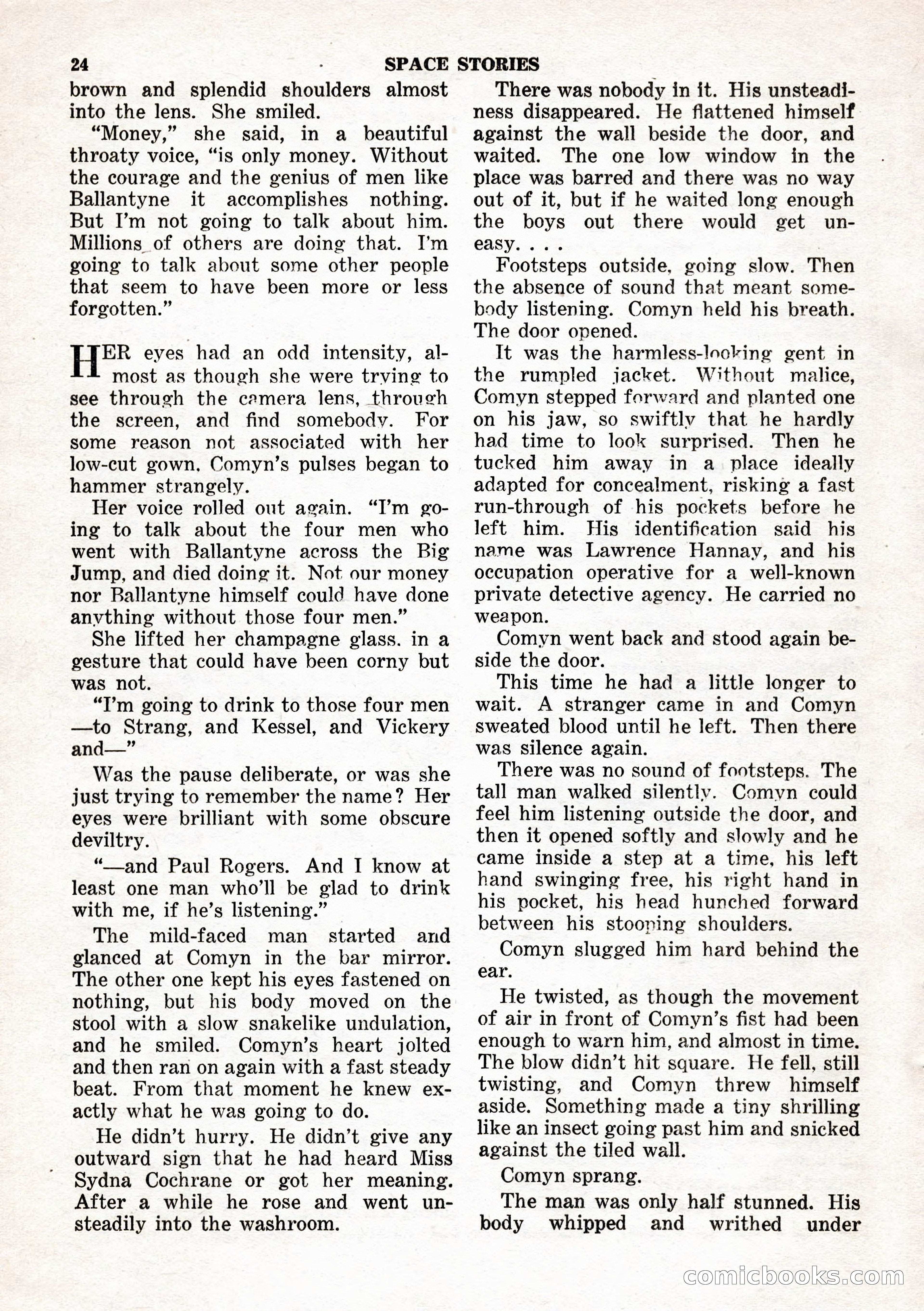 Space Stories, February 1953 — page 24 of 132