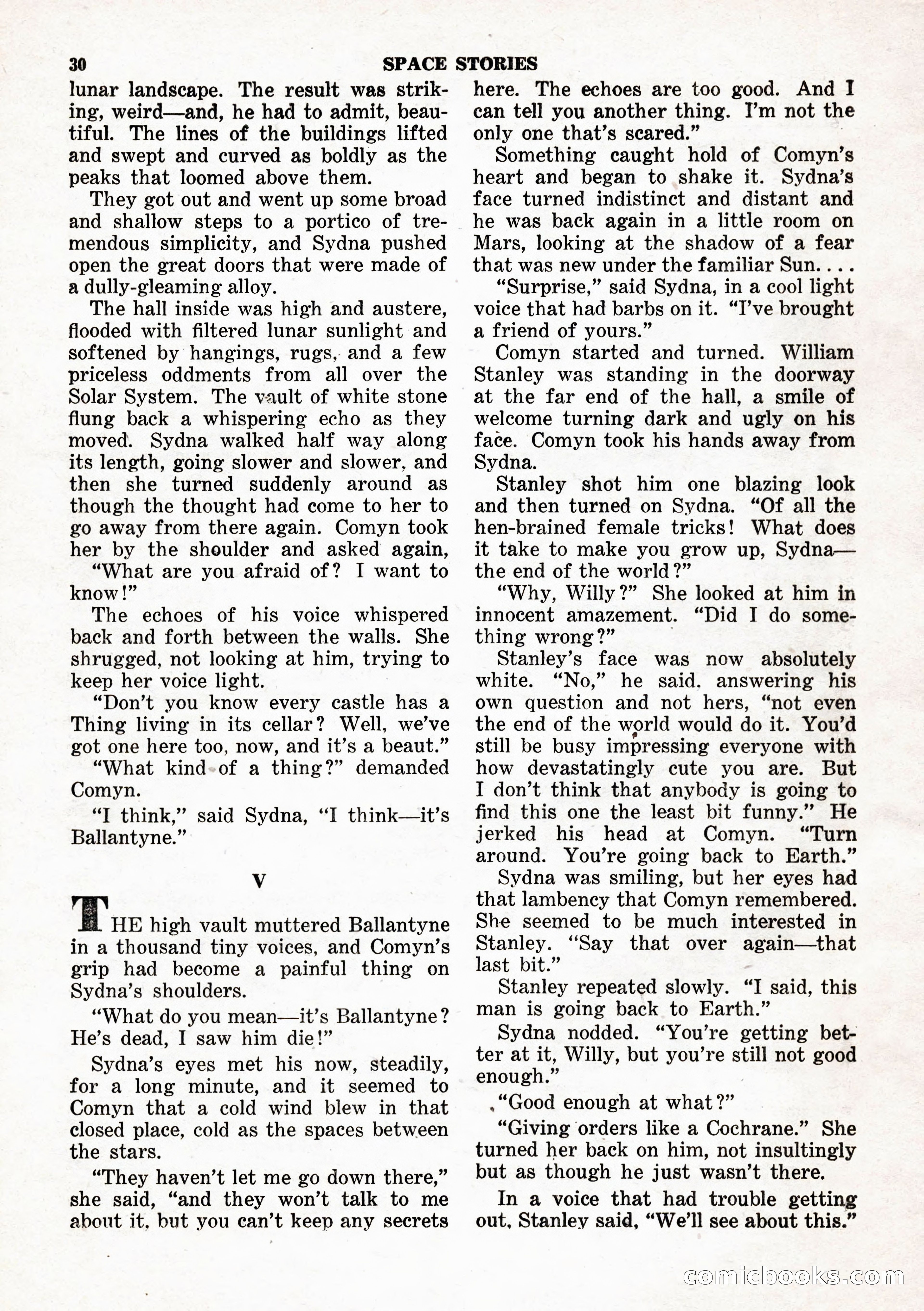 Space Stories, February 1953 — page 30 of 132