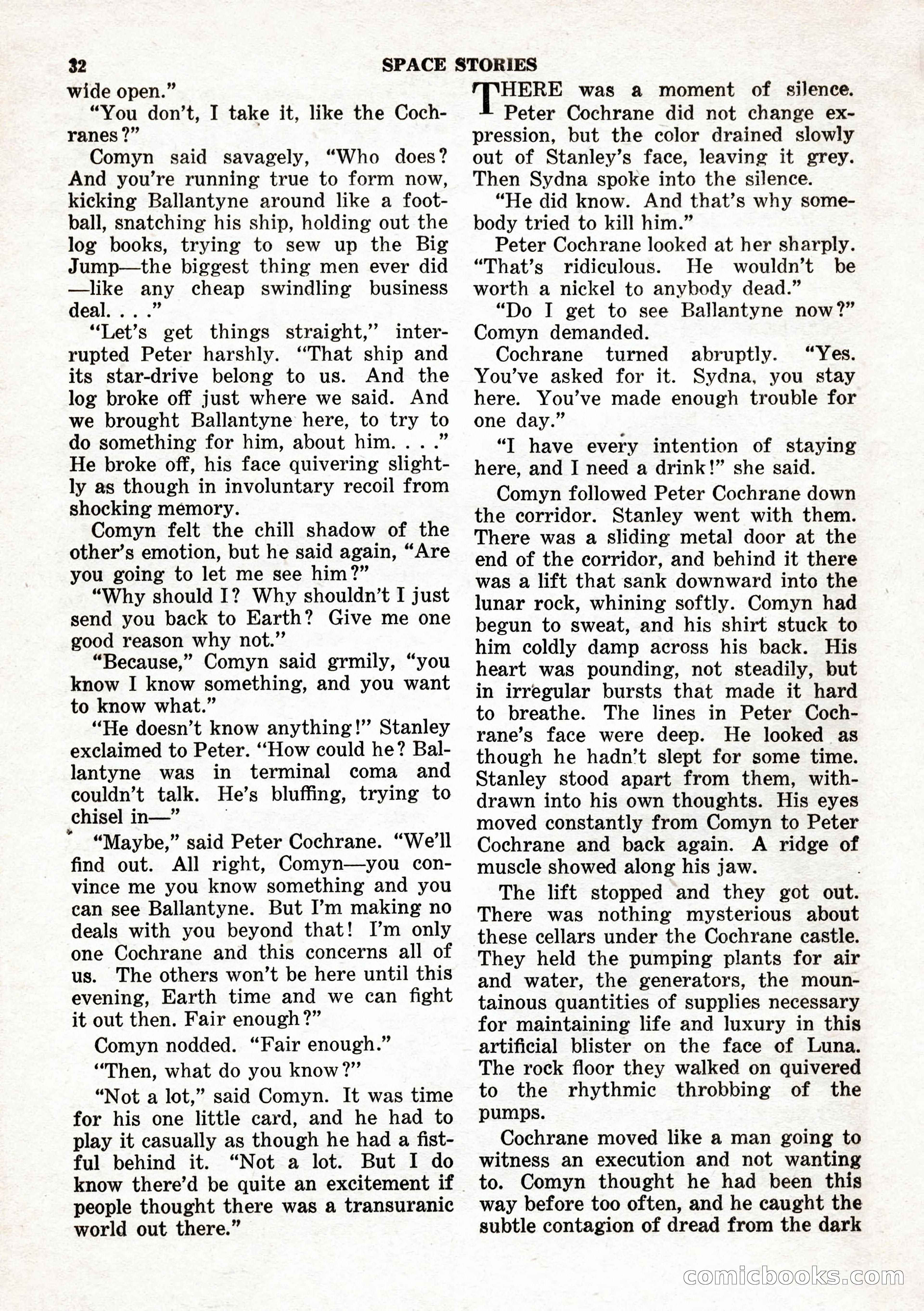 Space Stories, February 1953 — page 32 of 132