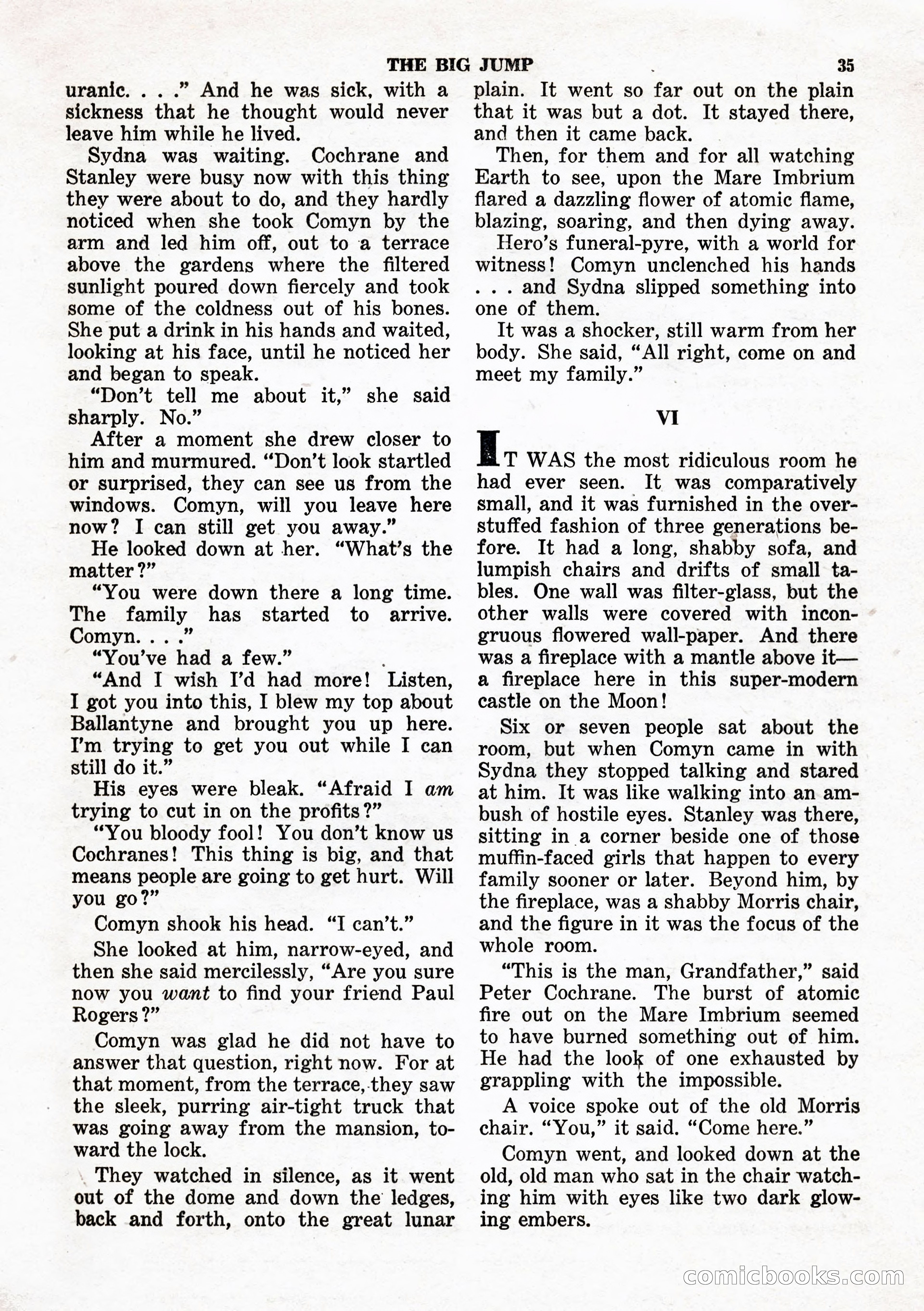 Space Stories, February 1953 — page 35 of 132