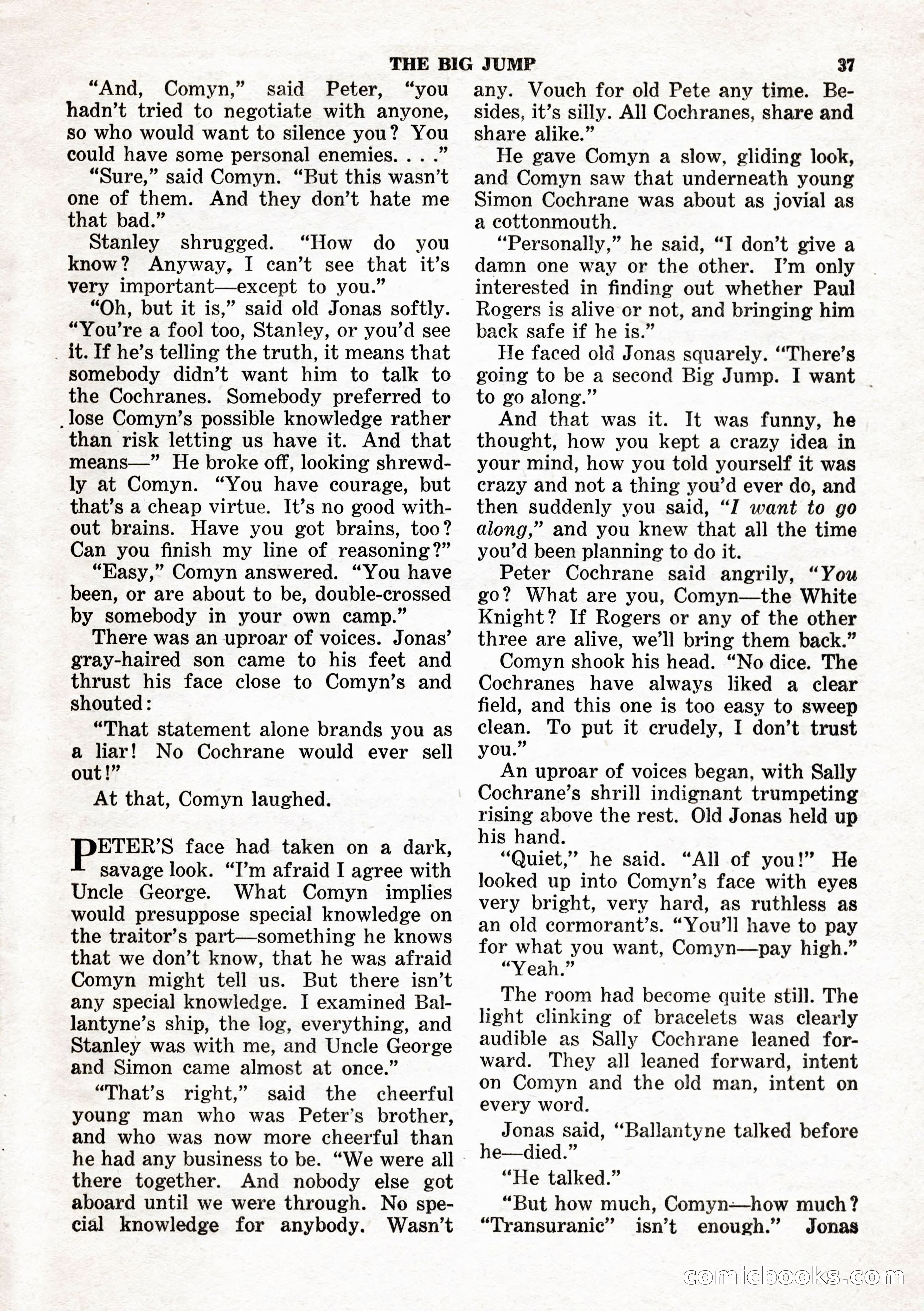 Space Stories, February 1953 — page 37 of 132