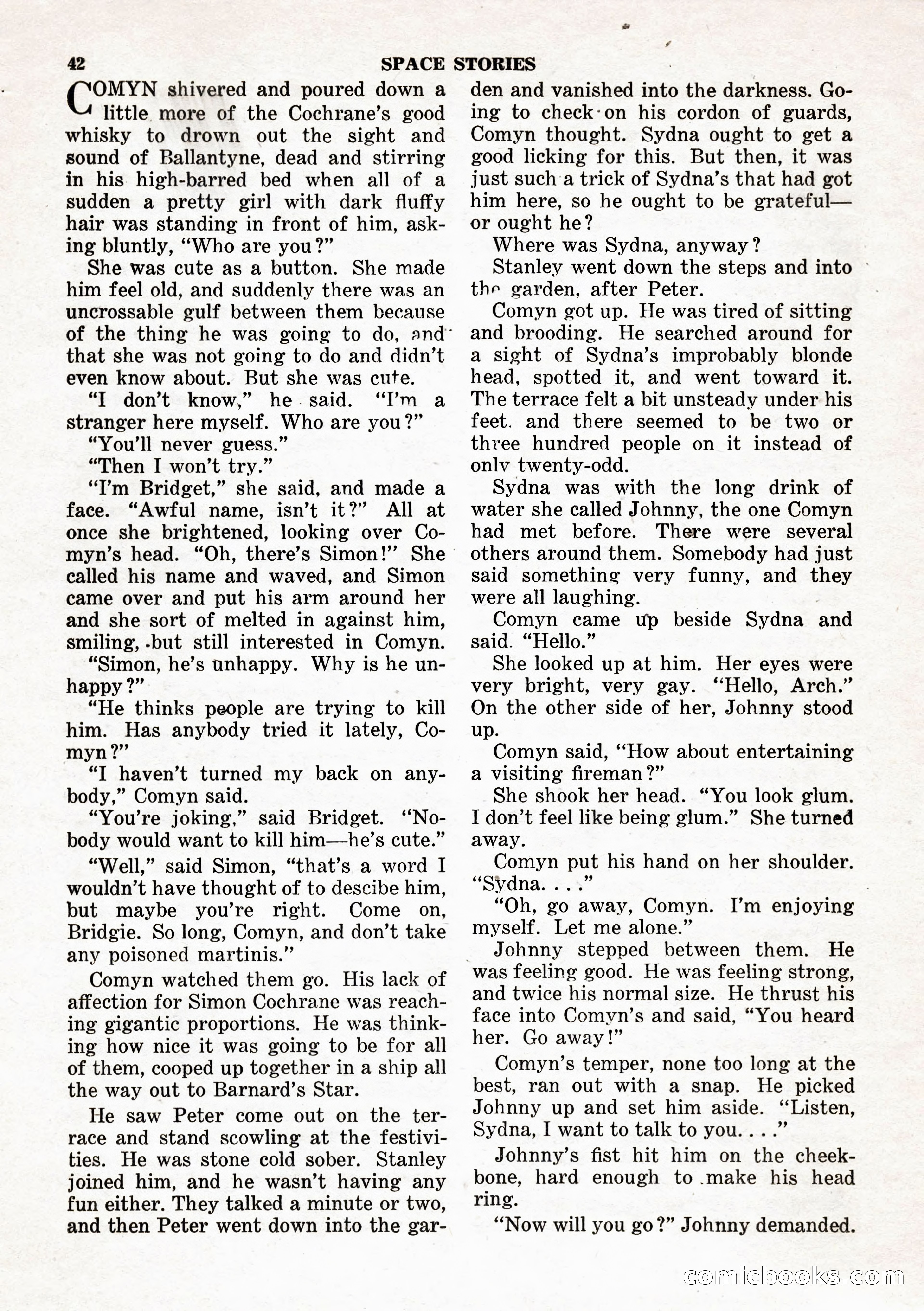 Space Stories, February 1953 — page 42 of 132