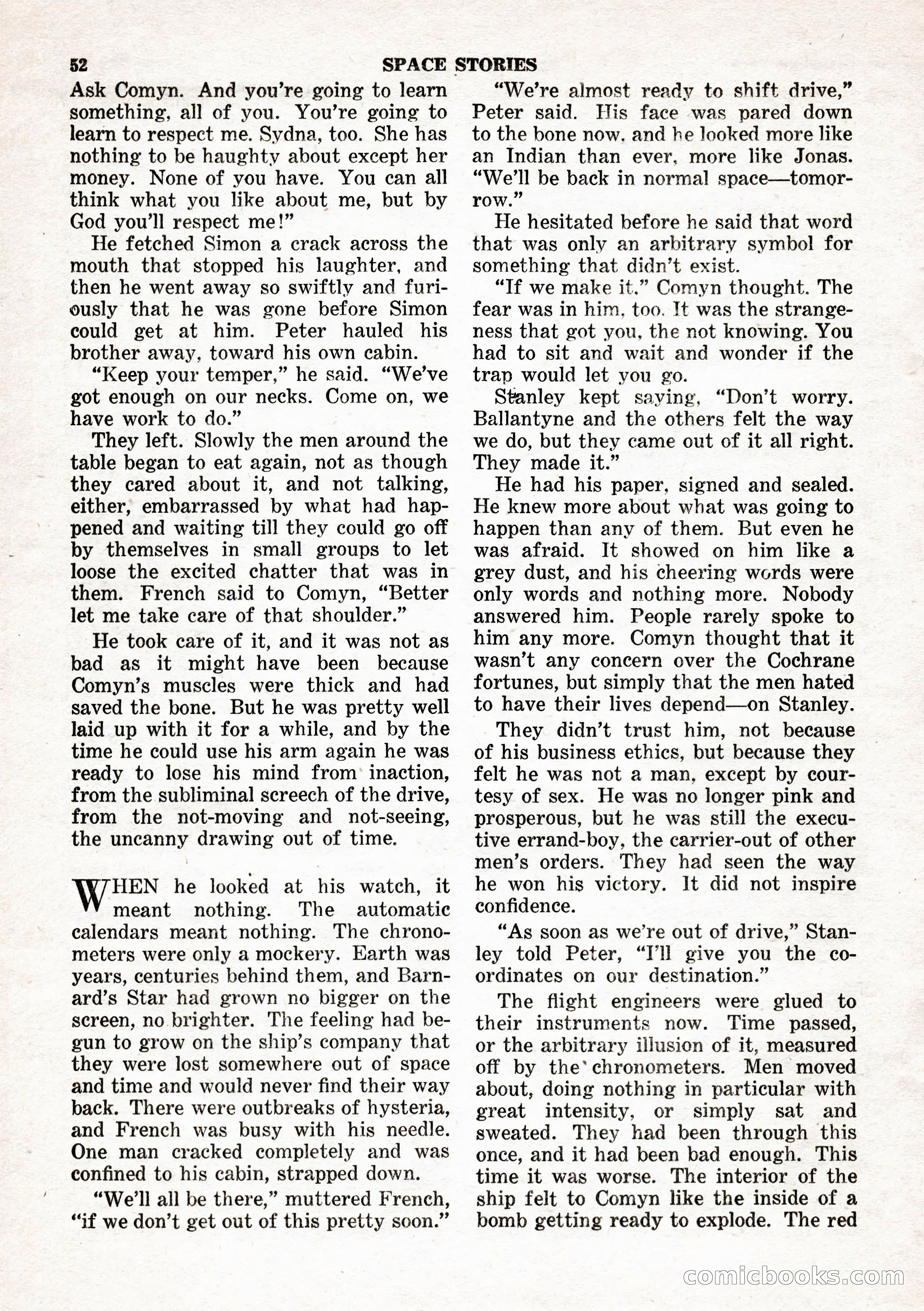Space Stories, February 1953 — page 52 of 132