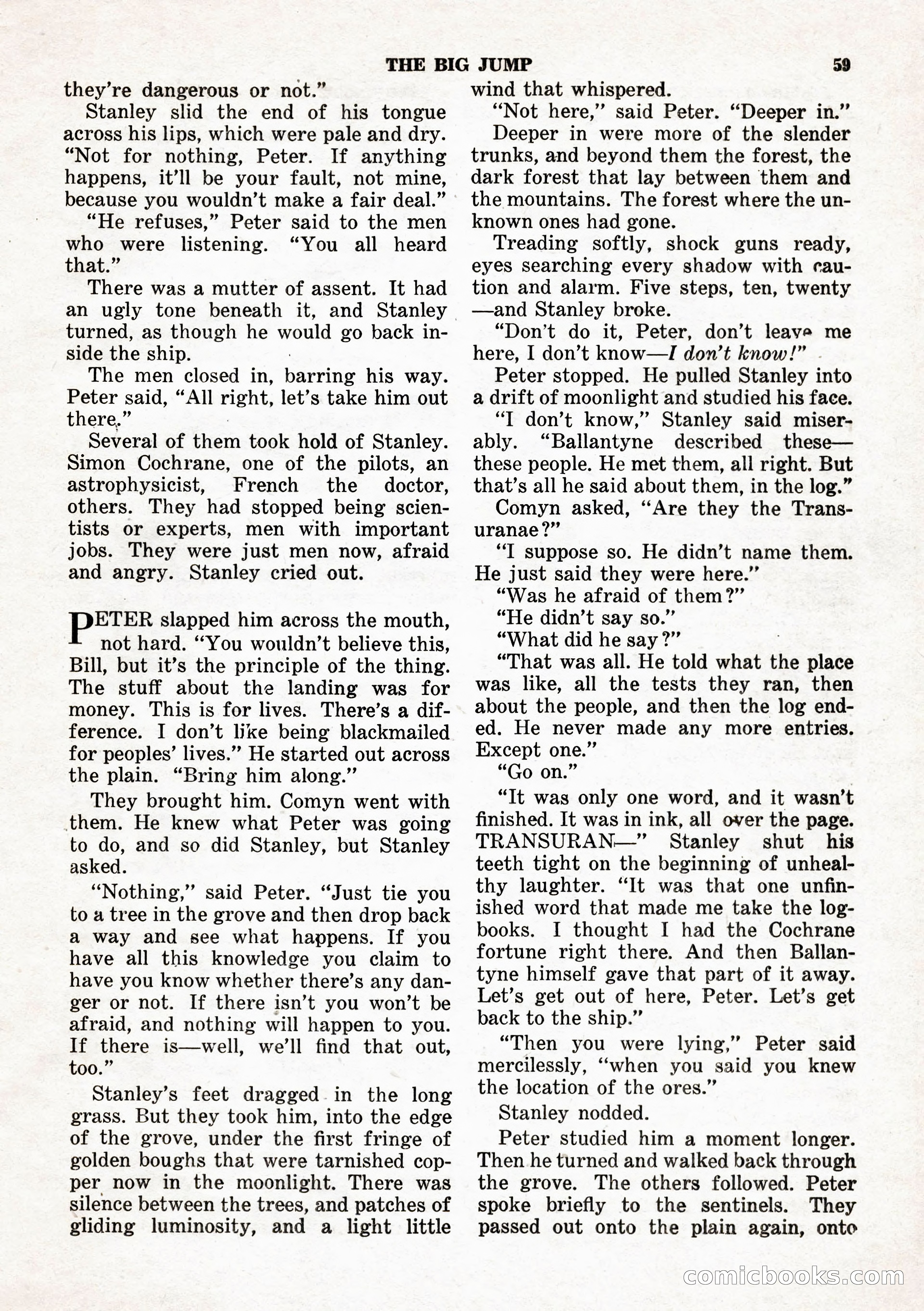 Space Stories, February 1953 — page 59 of 132