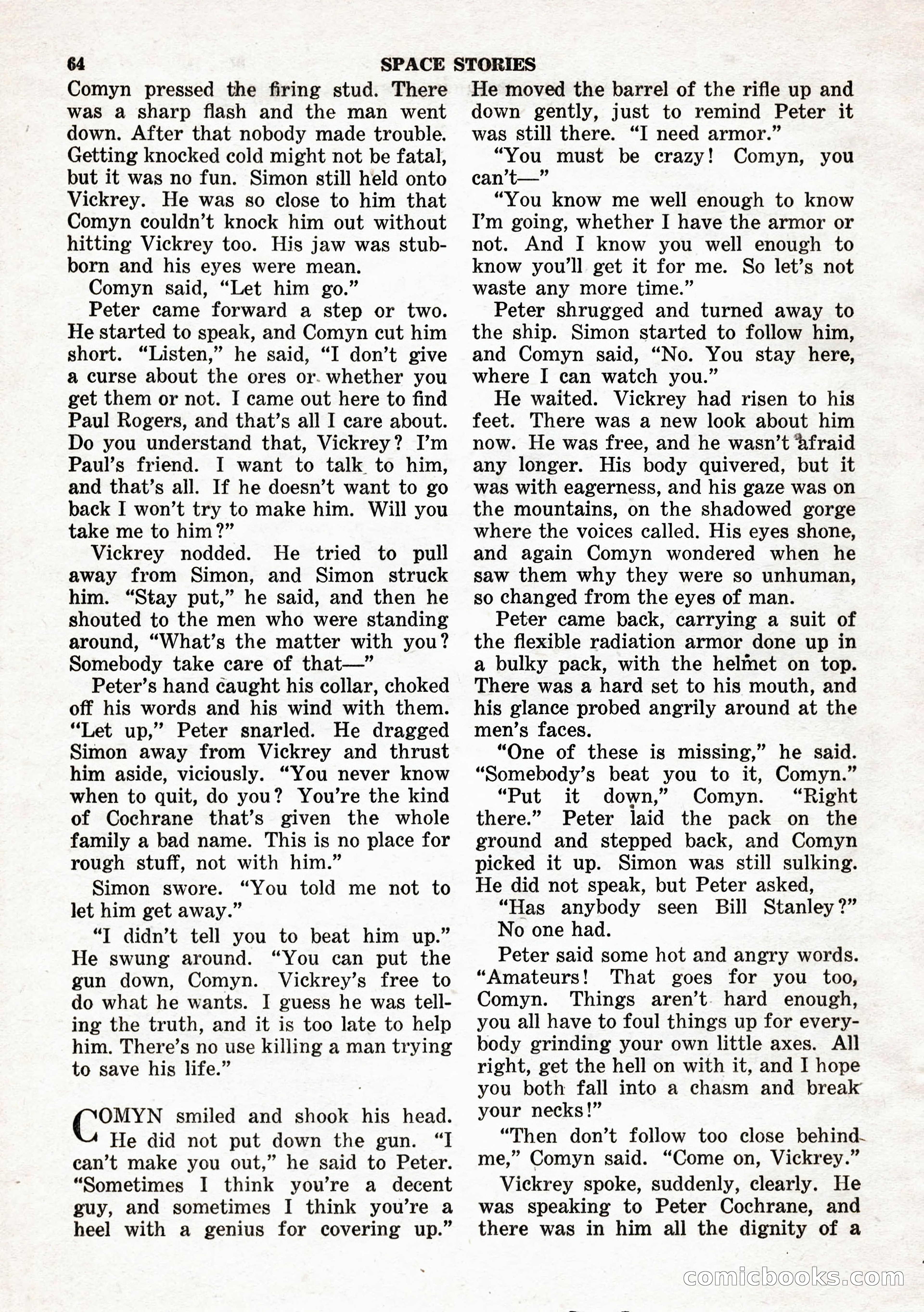Space Stories, February 1953 — page 64 of 132