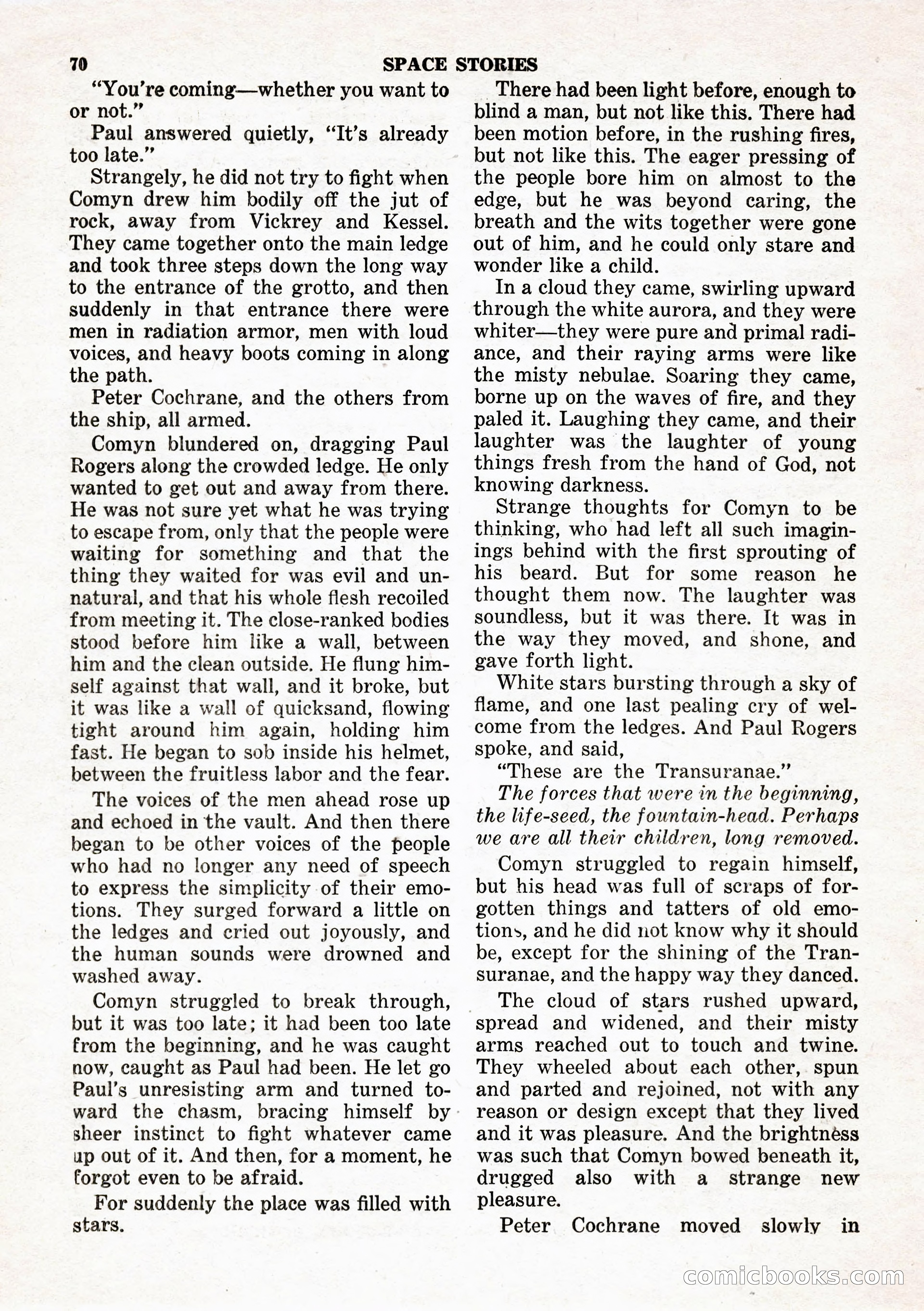 Space Stories, February 1953 — page 70 of 132