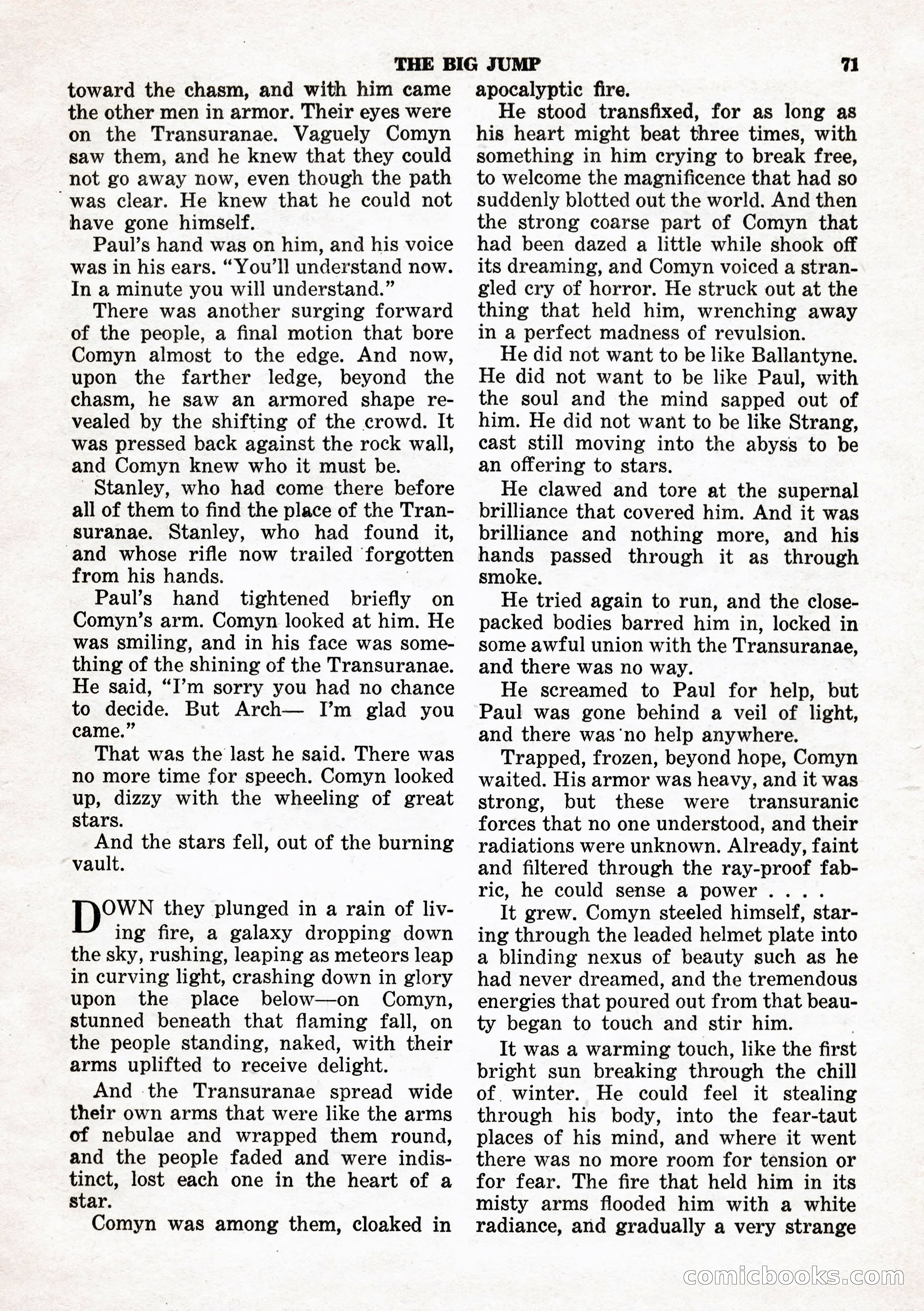 Space Stories, February 1953 — page 71 of 132