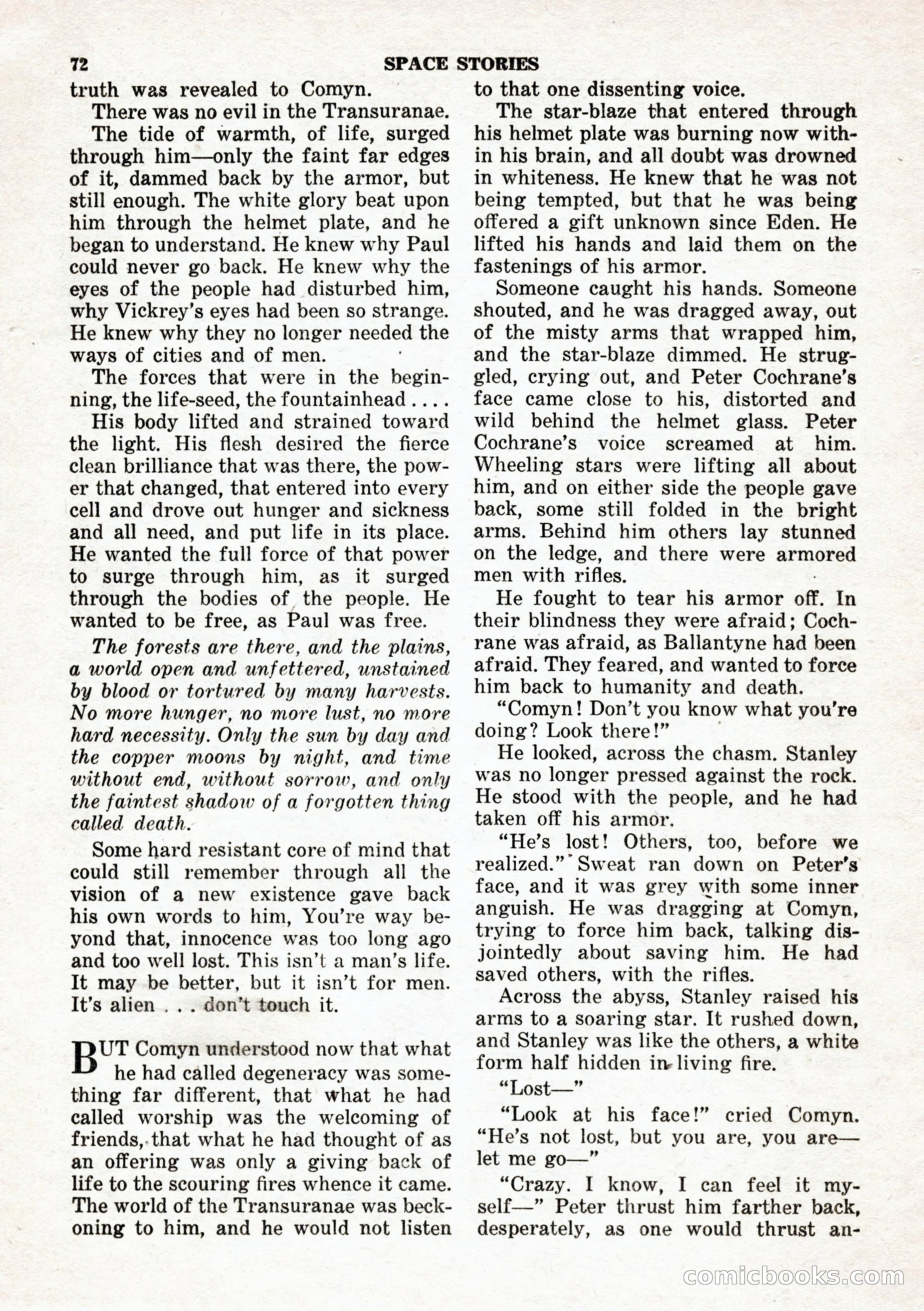Space Stories, February 1953 — page 72 of 132