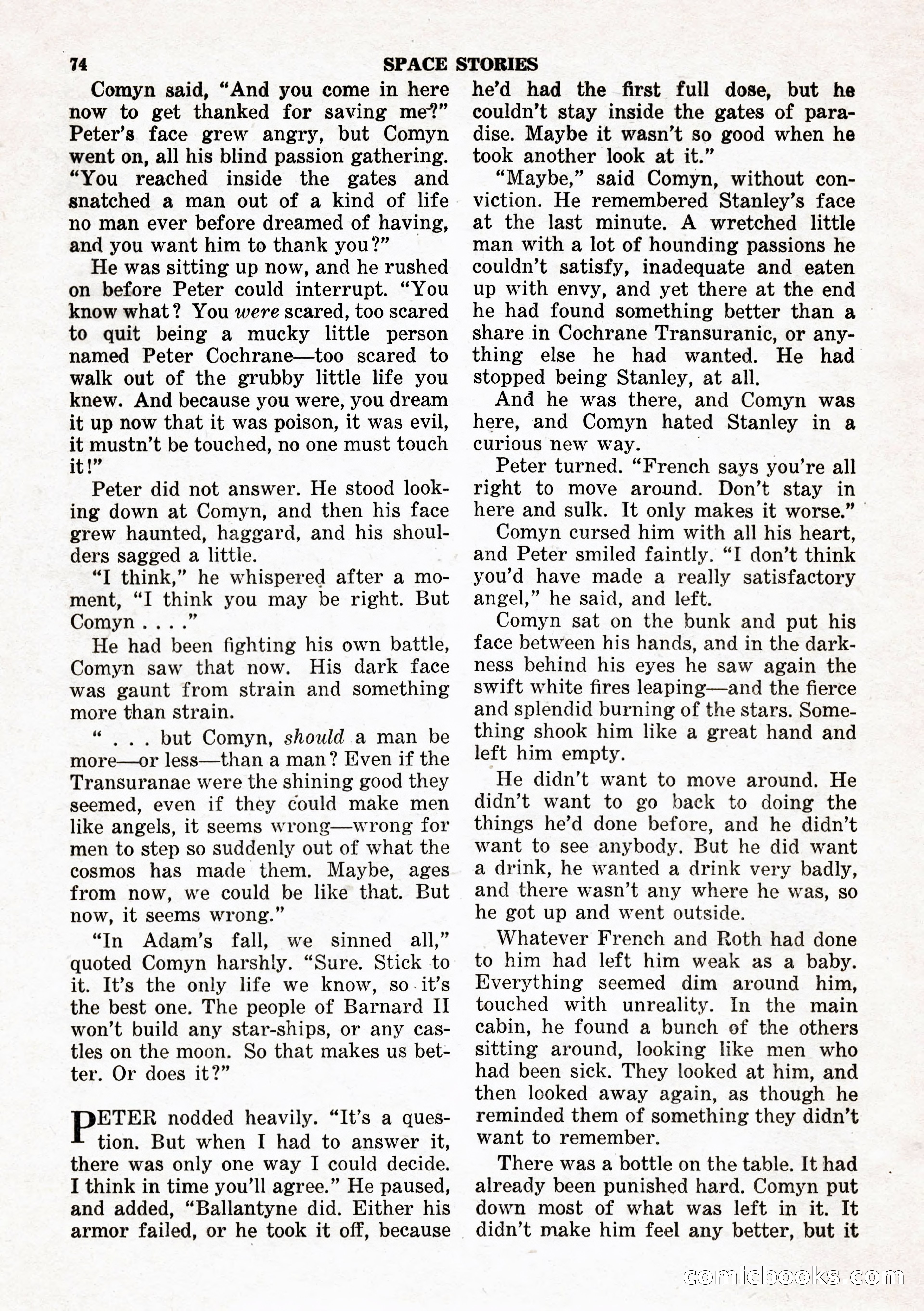 Space Stories, February 1953 — page 74 of 132