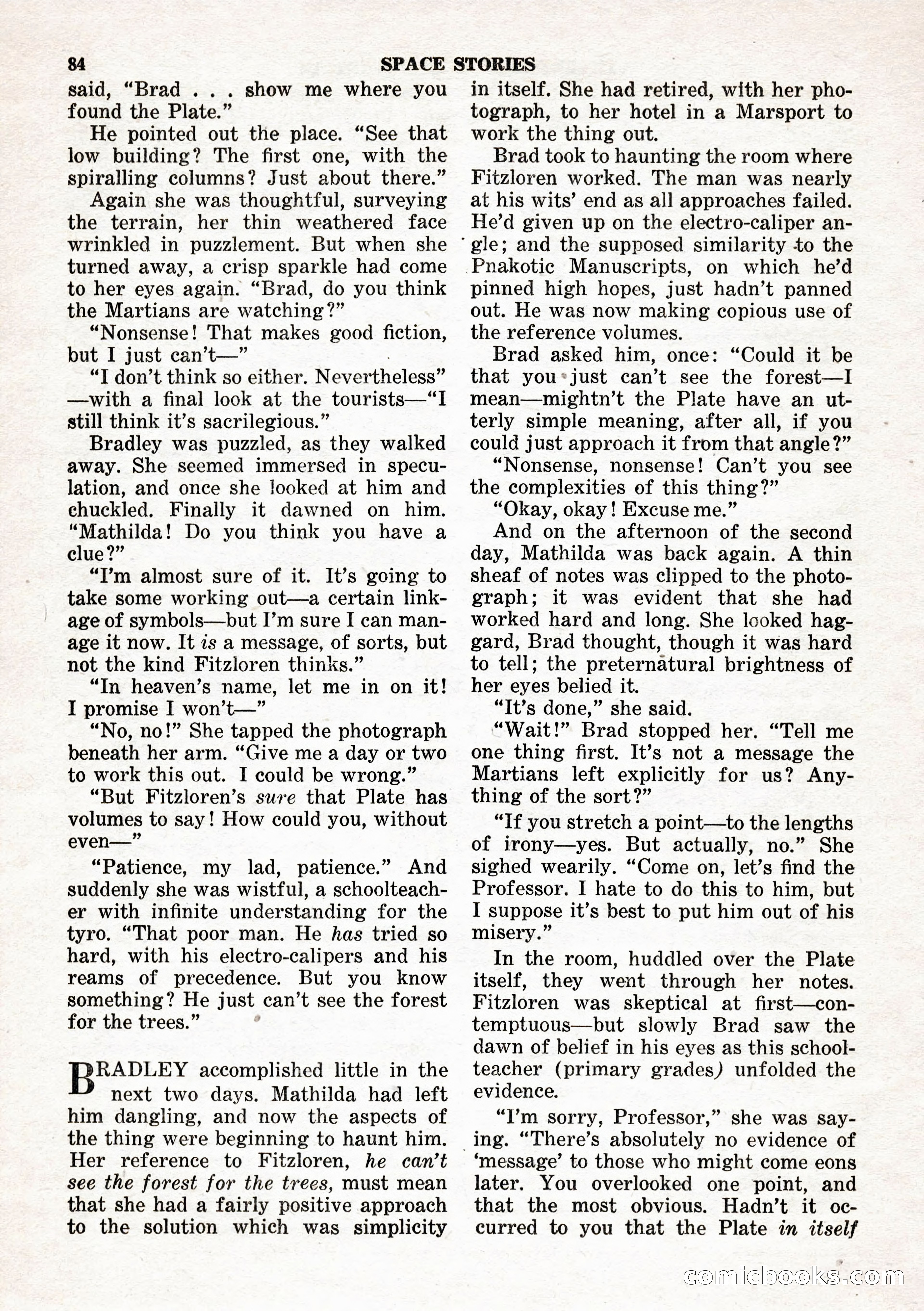 Space Stories, February 1953 — page 84 of 132