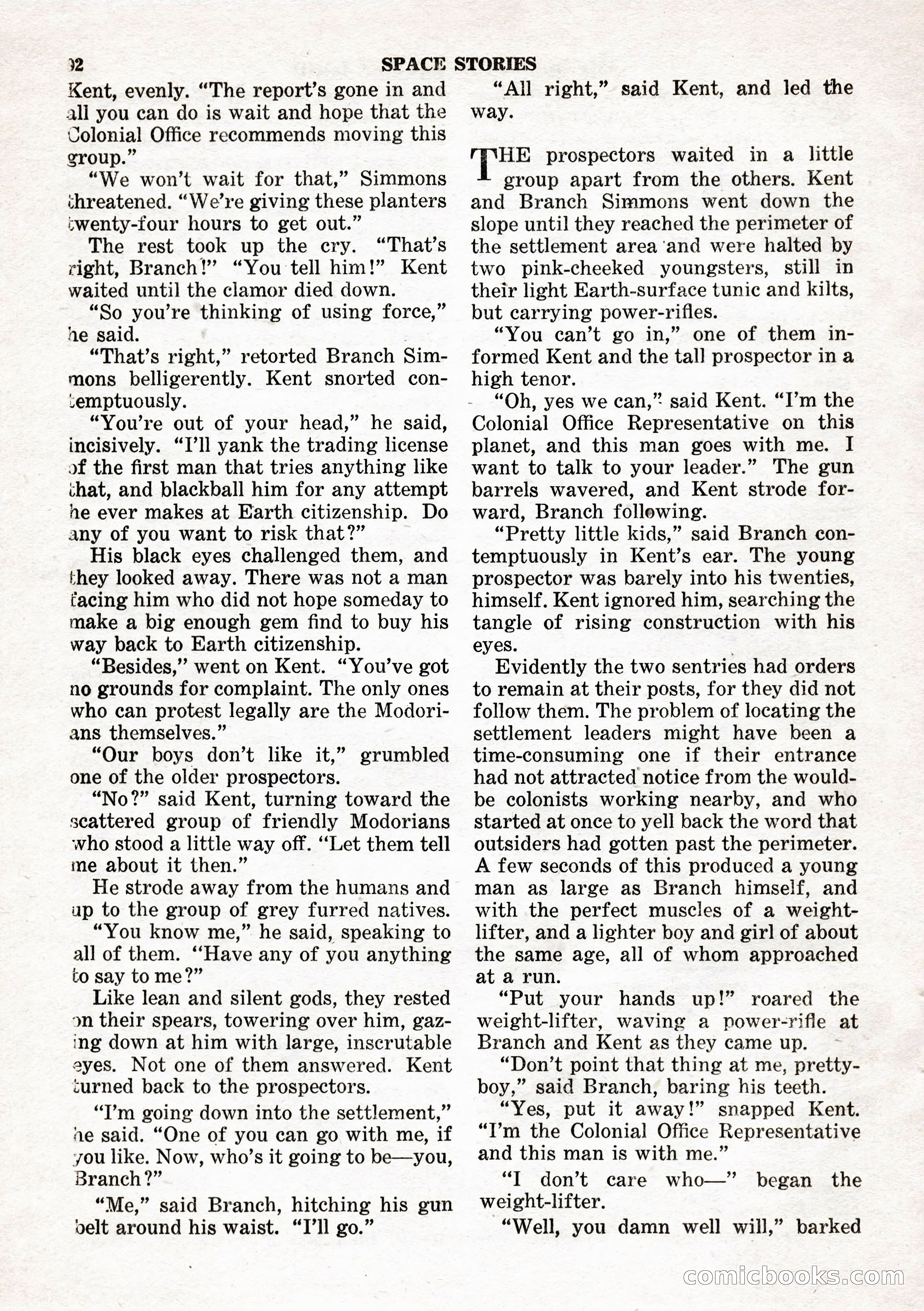 Space Stories, February 1953 — page 92 of 132