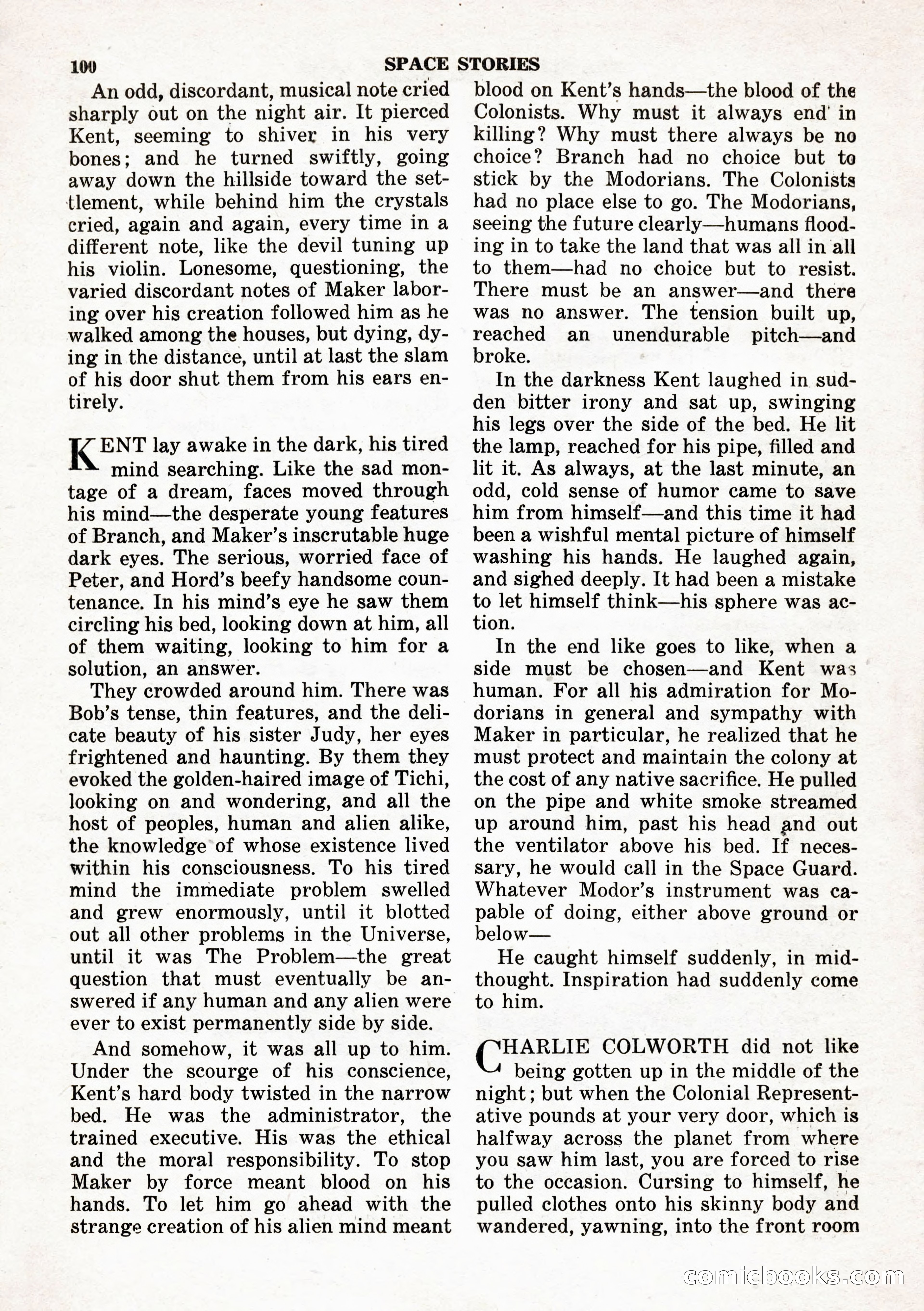 Space Stories, February 1953 — page 100 of 132